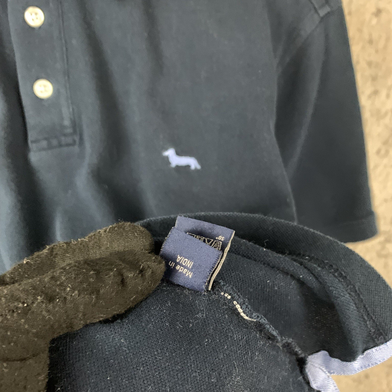 Harmont & Blaine Men's Polo Shirt Medium Blue Short Sleeve