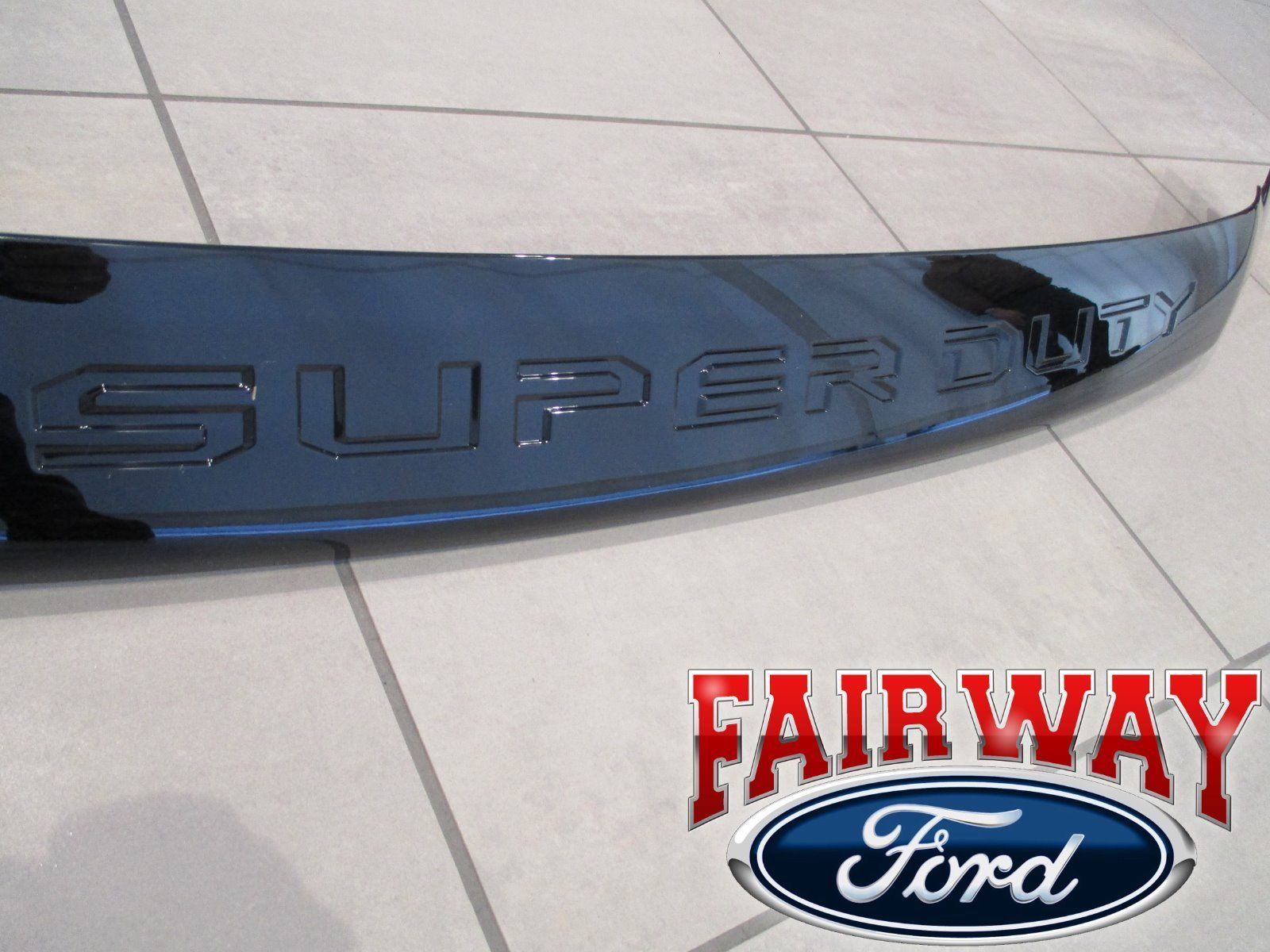 17 thru 22 F250 F350 Super Duty OEM Ford Black Lexan Hood Deflector Bug Shield