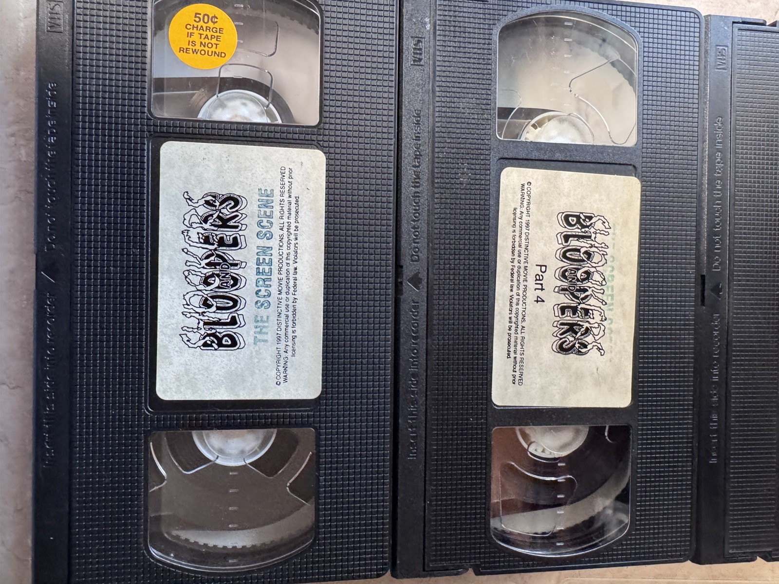 SHOCKERS AND BLOOPERS PT 1, 3 and 4 VHS set of 3 Banned Gore Death Rare OOP