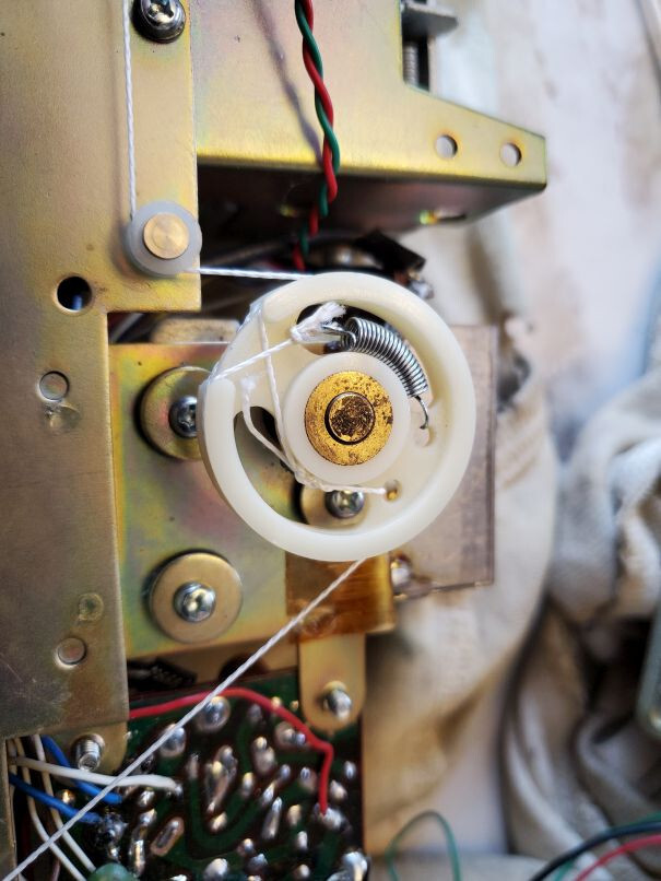 White Radio Dial Cord .4mm sold in 12 foot lengths