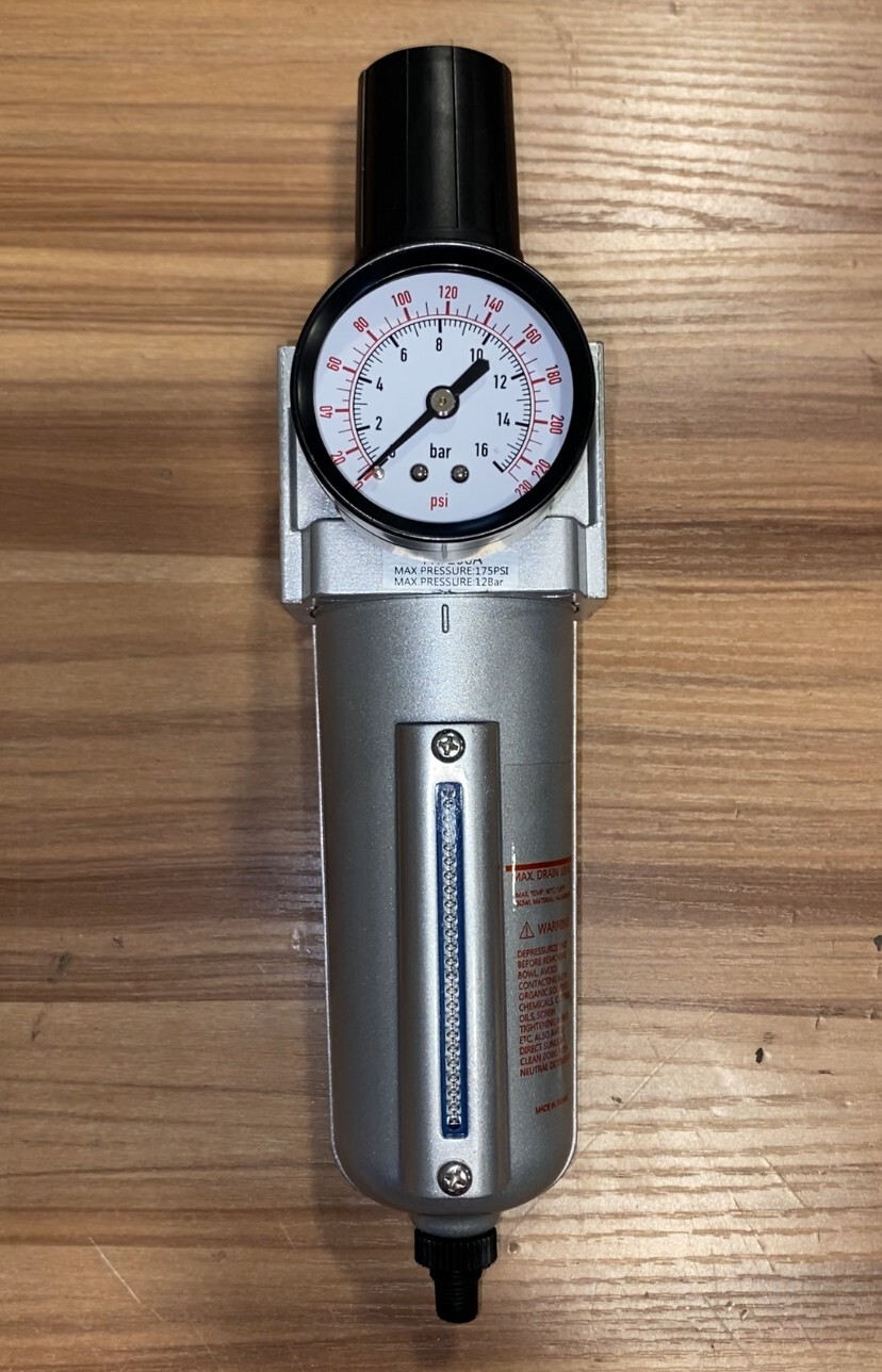 1/2" Air Compressor AUTO Regulator & Filter In Line Combo w/ Gauge