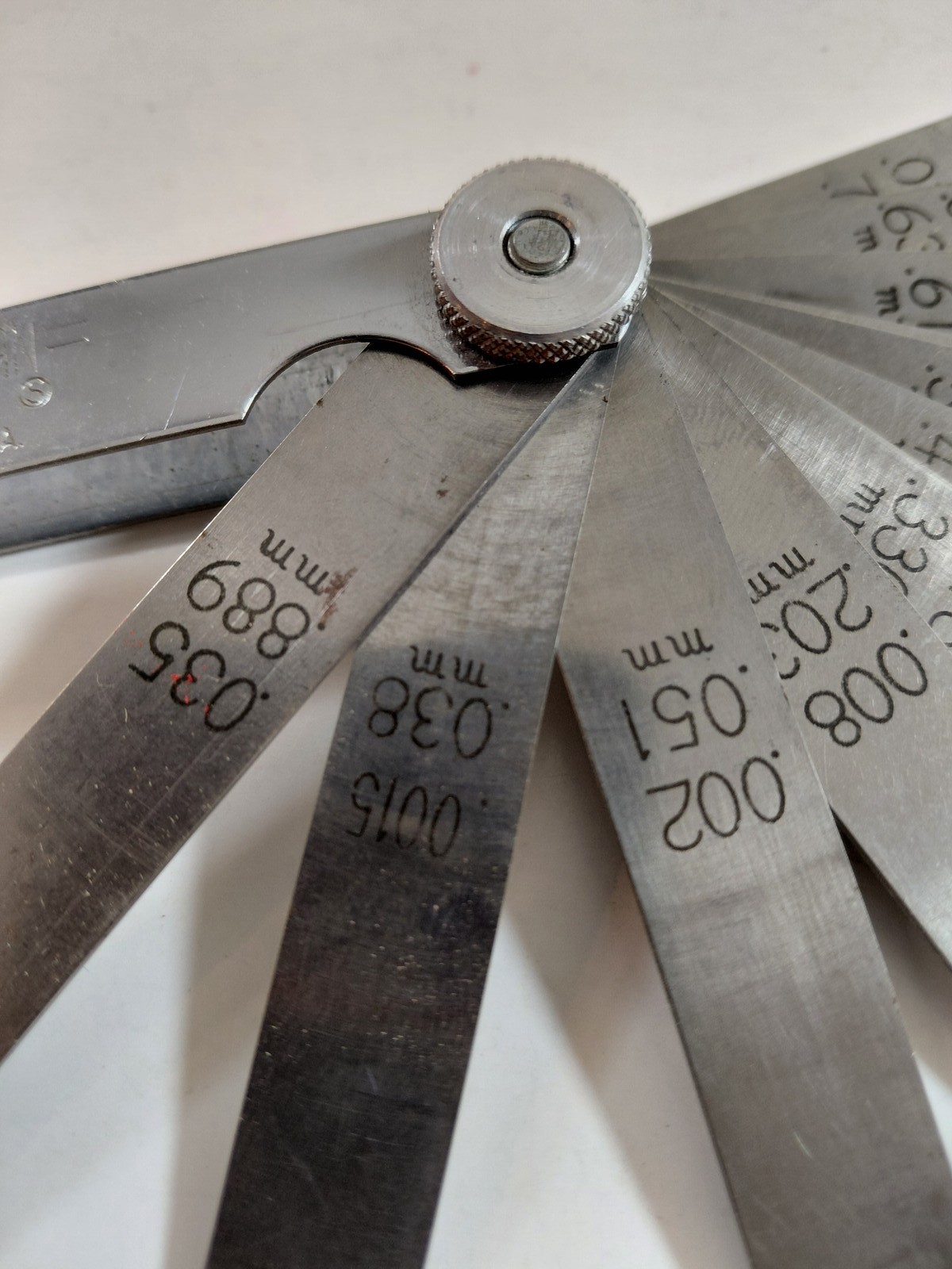 Craftsman 40804 Feeler Gauge Set 12 Blades Made in USA Gap Thickness Tool