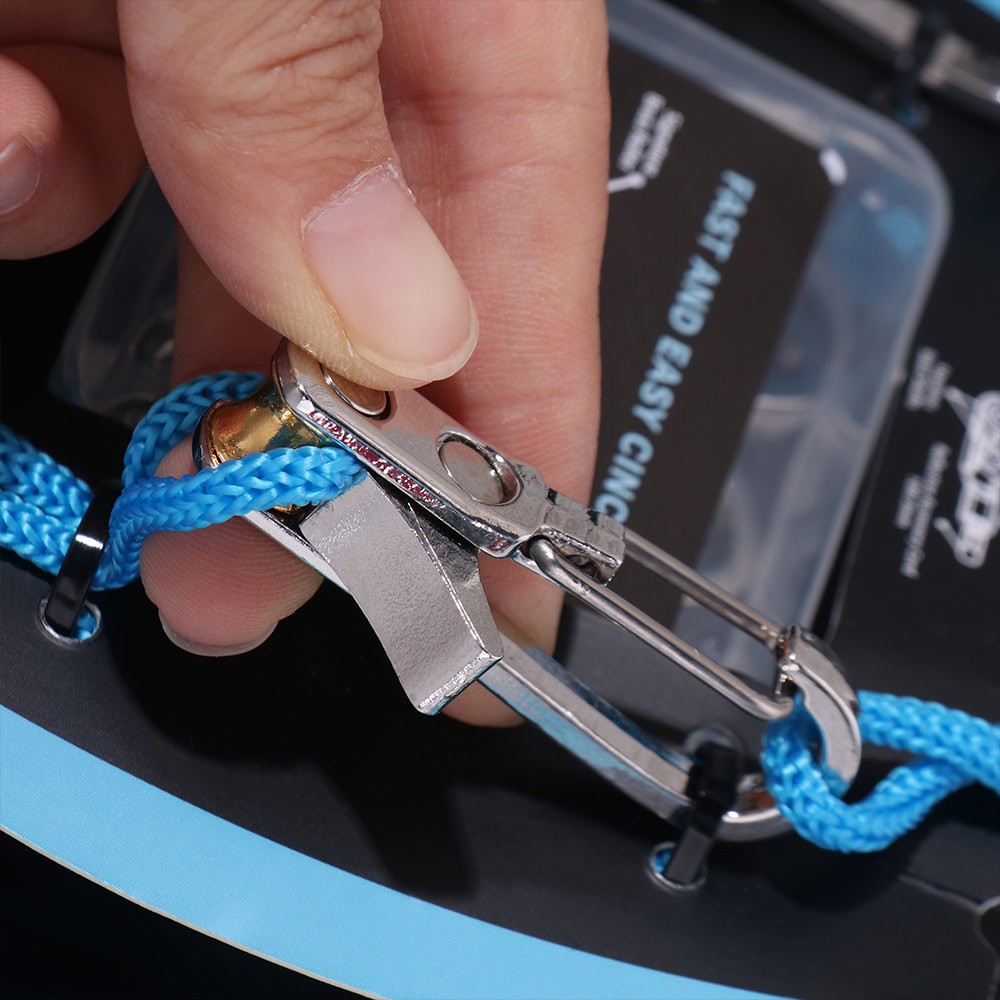 6 Hooks Rope with Roller Tensioner Lock Buckle Cable Puller Camping