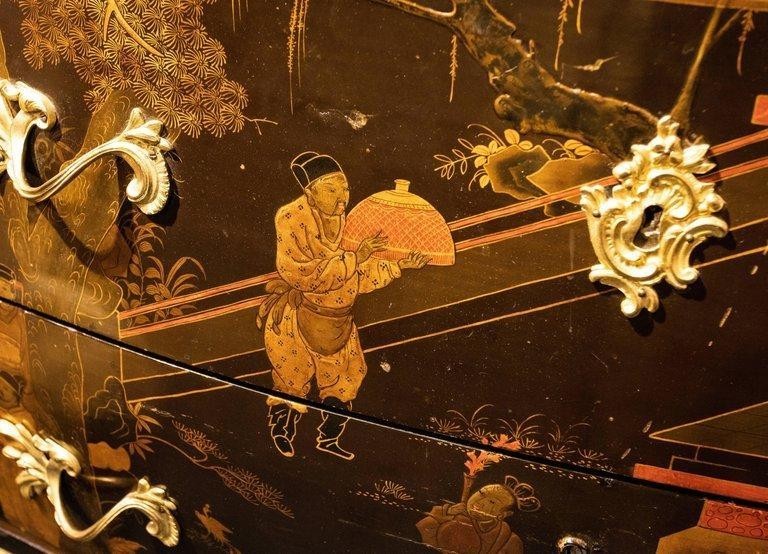 Louis XV Style Chinoiserie Lacquered Commode - Jeanselme of Paris