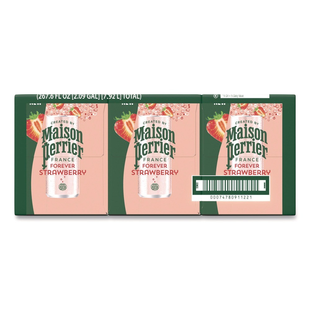 Nestle 91122 11.15 oz Maison Perrier Sparkling Water - Strawberry (8/Box) New