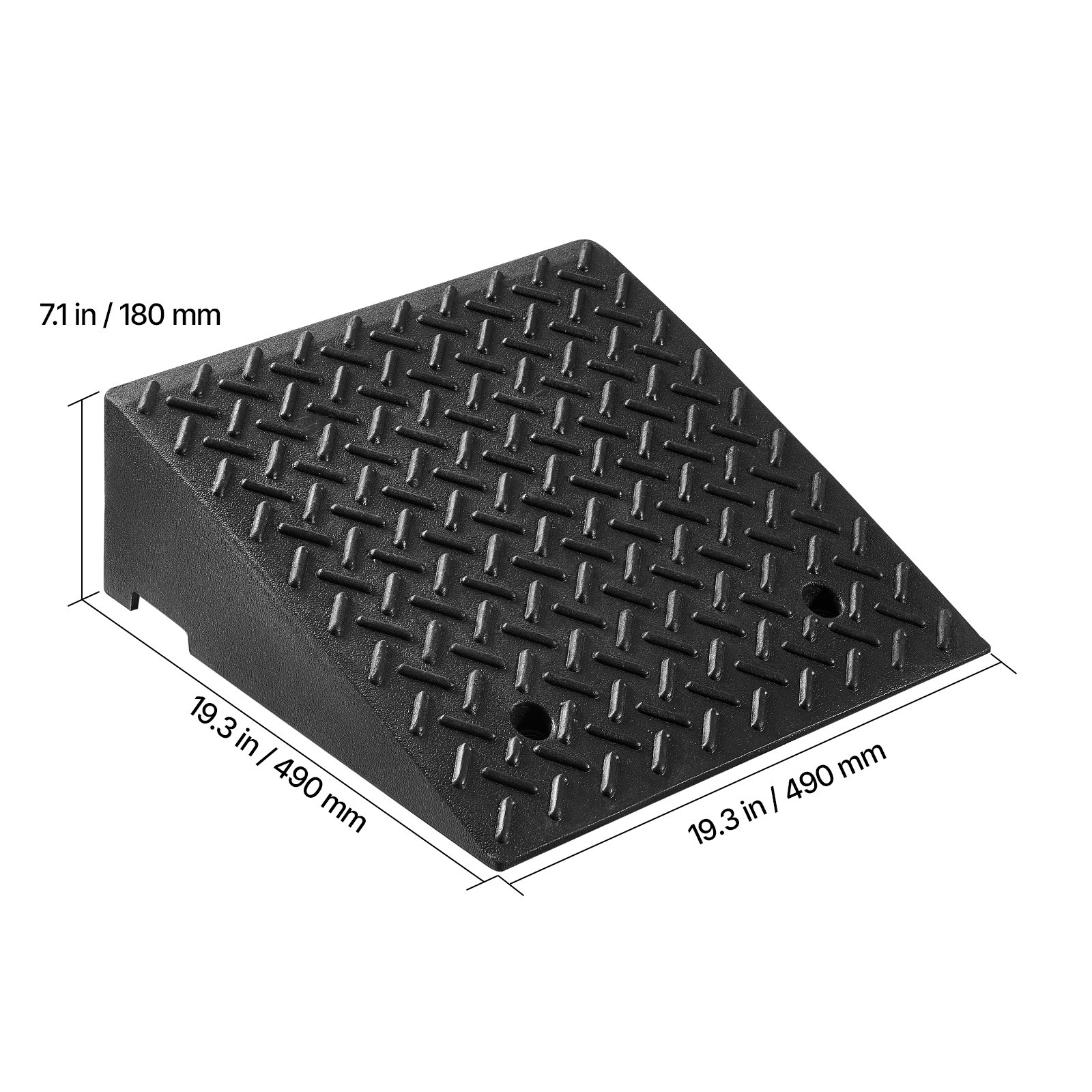 Uimoso 2 Pack Driveway Curb Ramps, 7-Inch Rise, 7000 lbs Load Capacity