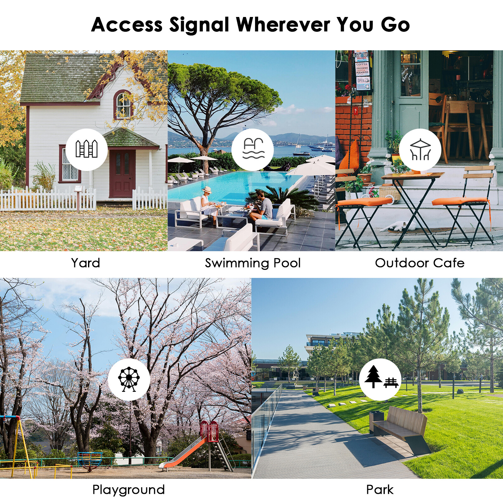 Long Range Outdoor WiFi Extender N300/AC1200 WiFi Repeater Signal Booster Router