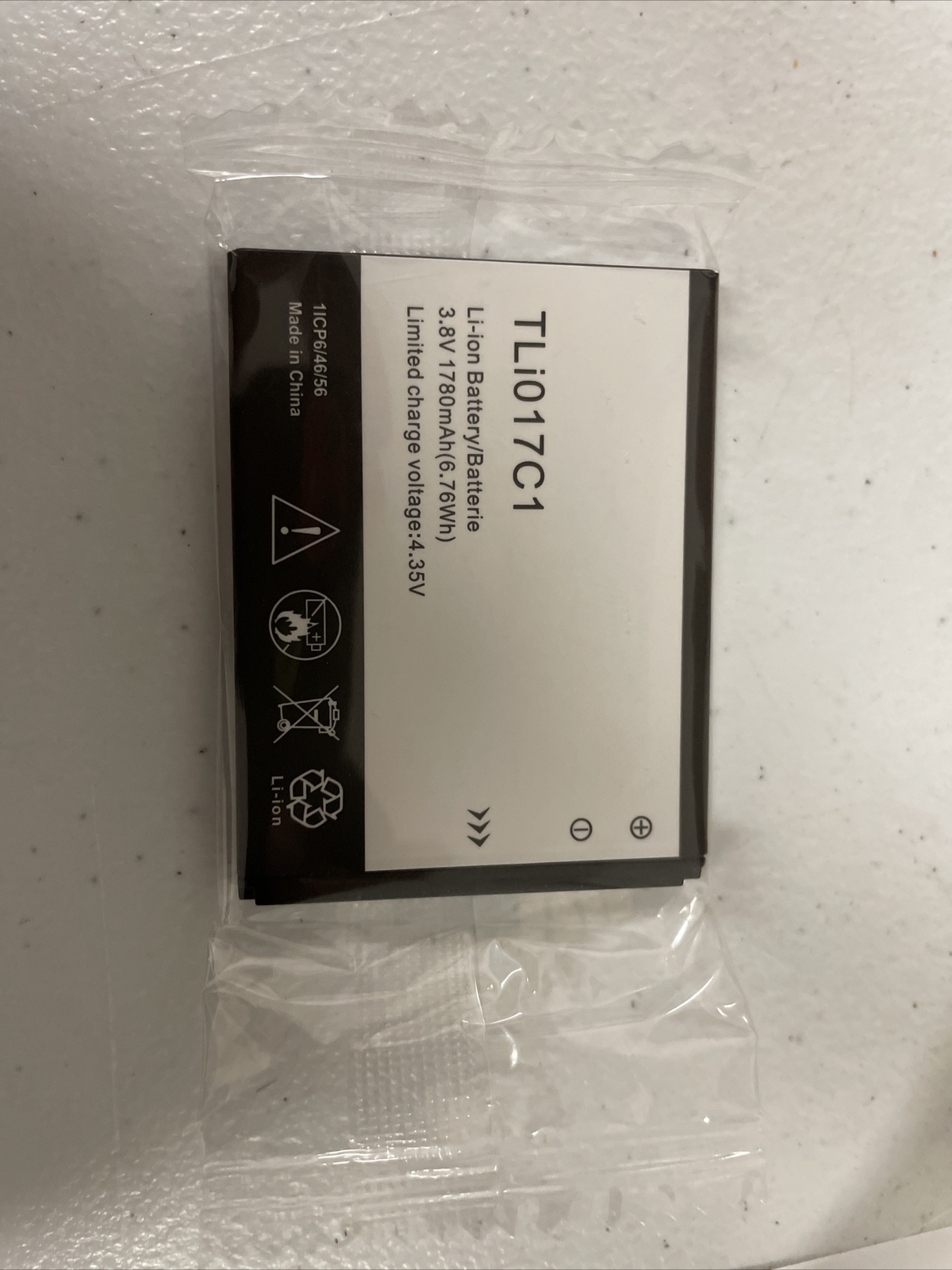ALCATEL REPLACEMENT Battery Model TLi017C1 1780 mAh