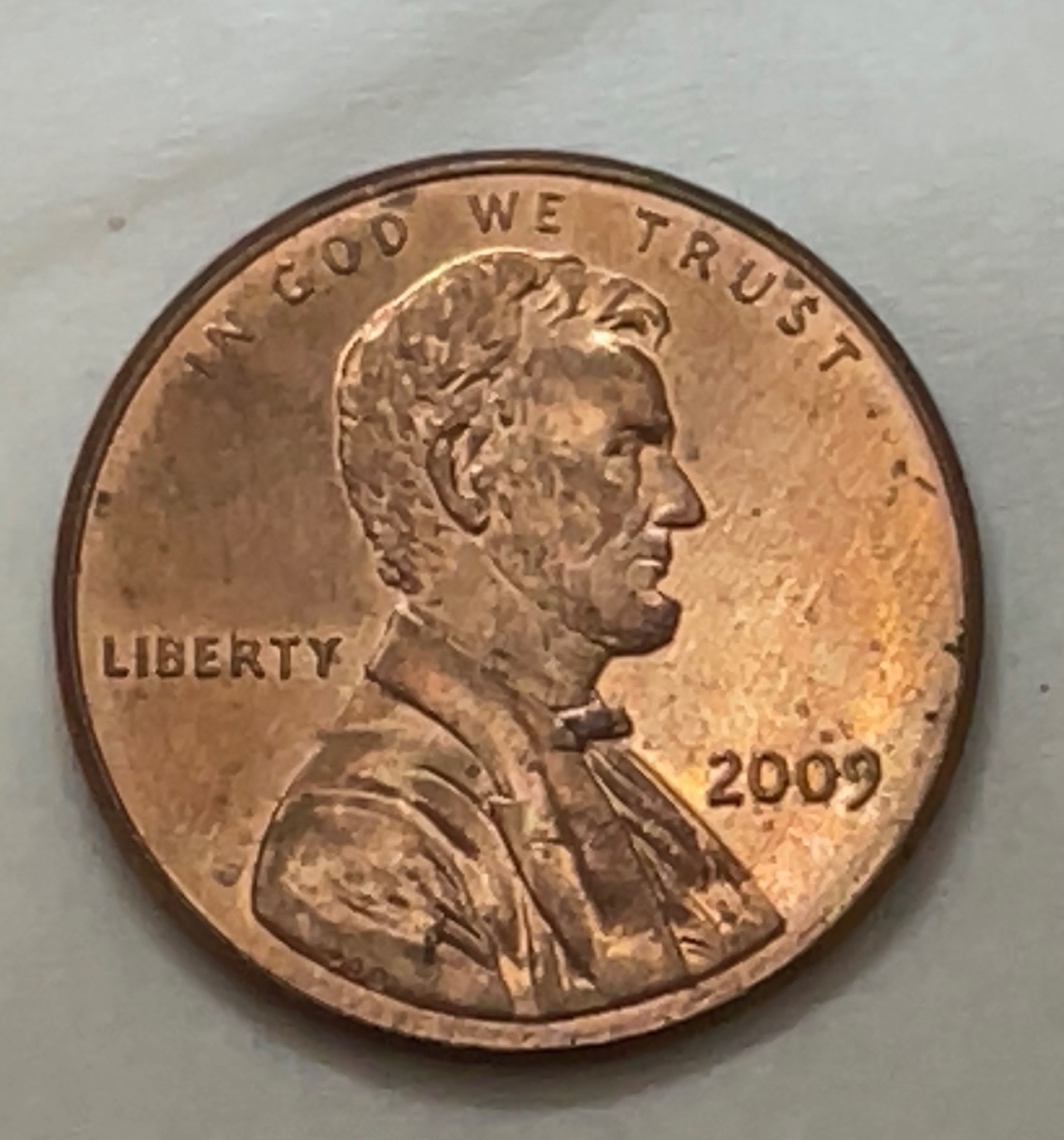 2009 bicentennial penny no mint mark in mint condition!