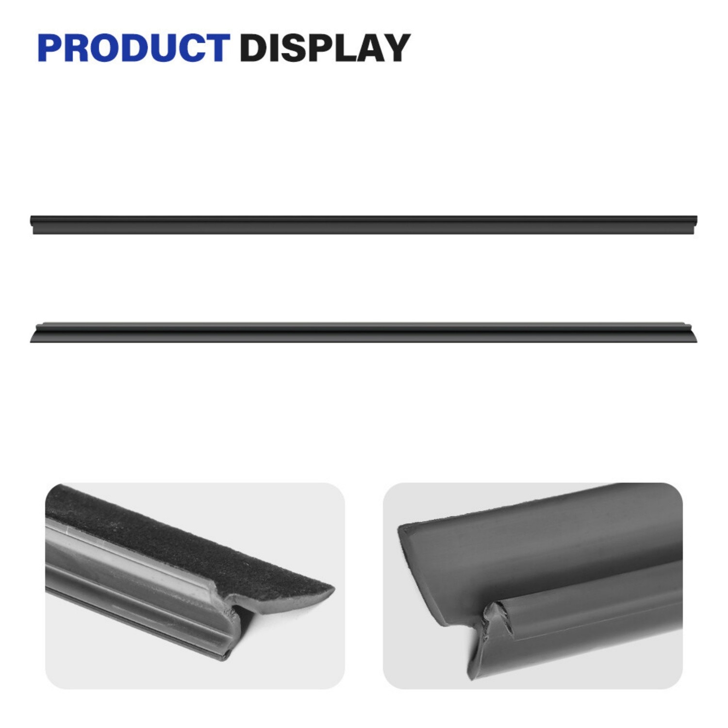 Fit For Chevy Truck Inner & Outer Window Sweep Felt Seal Weatherstrip Kit 4Pcs