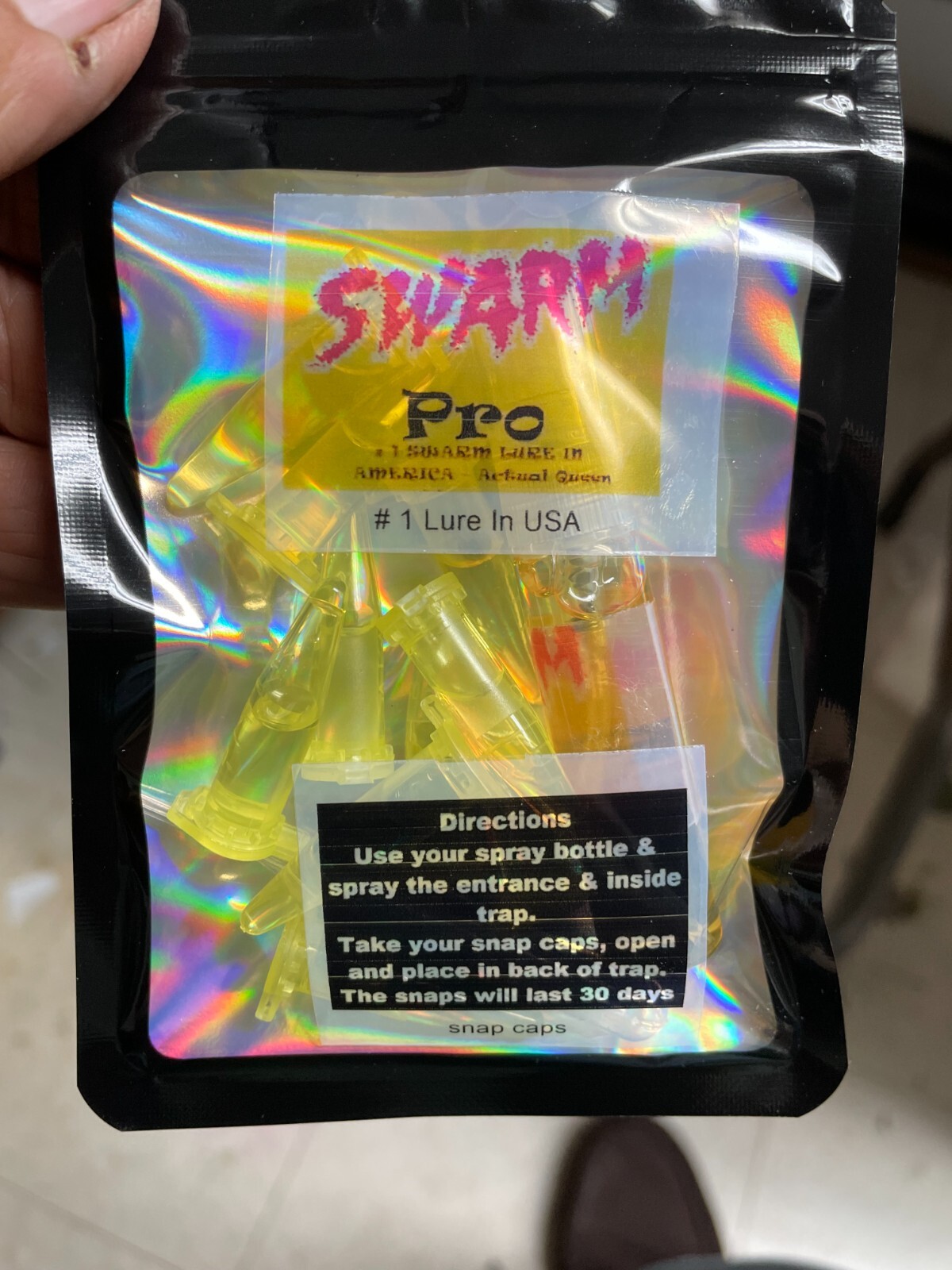 5 pack honeybee scent beehive hive bait beekeeper USA. Swarm Pro Snap Caps
