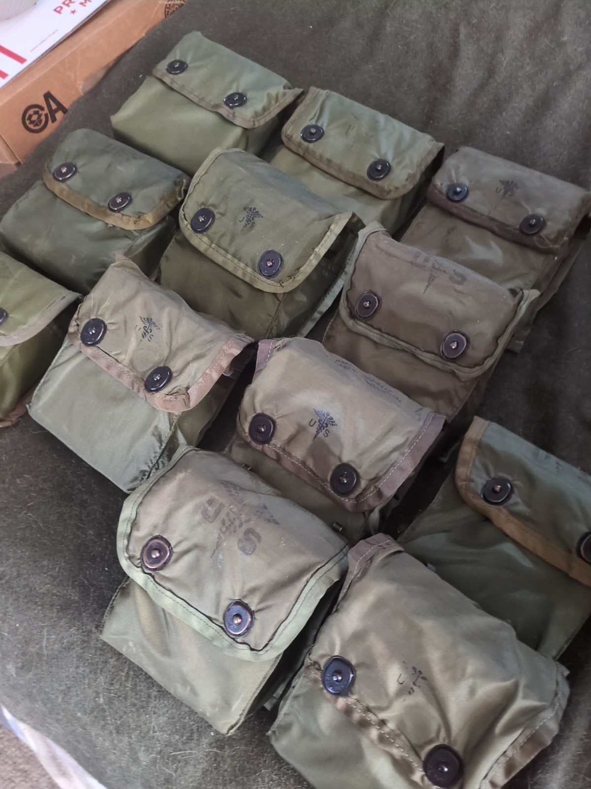 Vintage U.S Army Military Personal First Aid Kit 6545-01-094-8412 w/Contents NOS