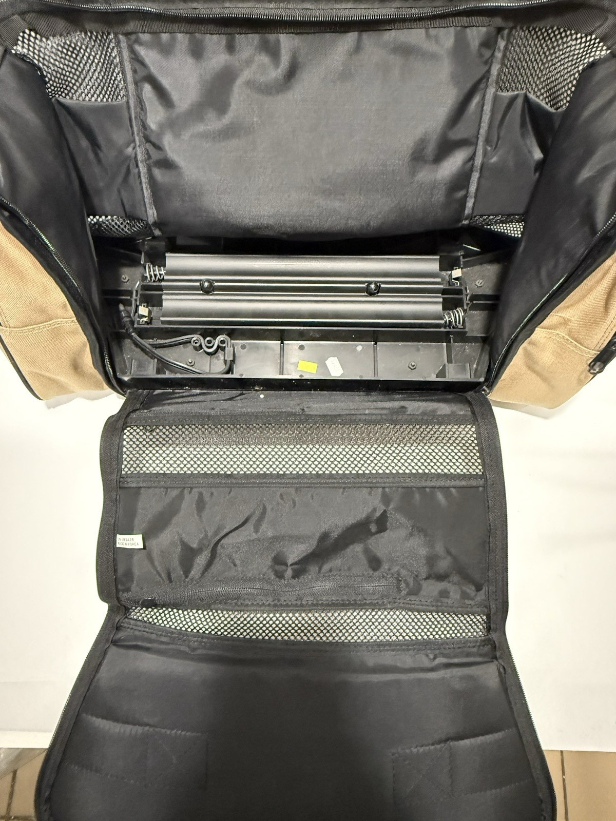 Vintage BOSE AW-1 Acoustic Wave Travel Canvas Bag w/ Power Supply 20"x11"x8"