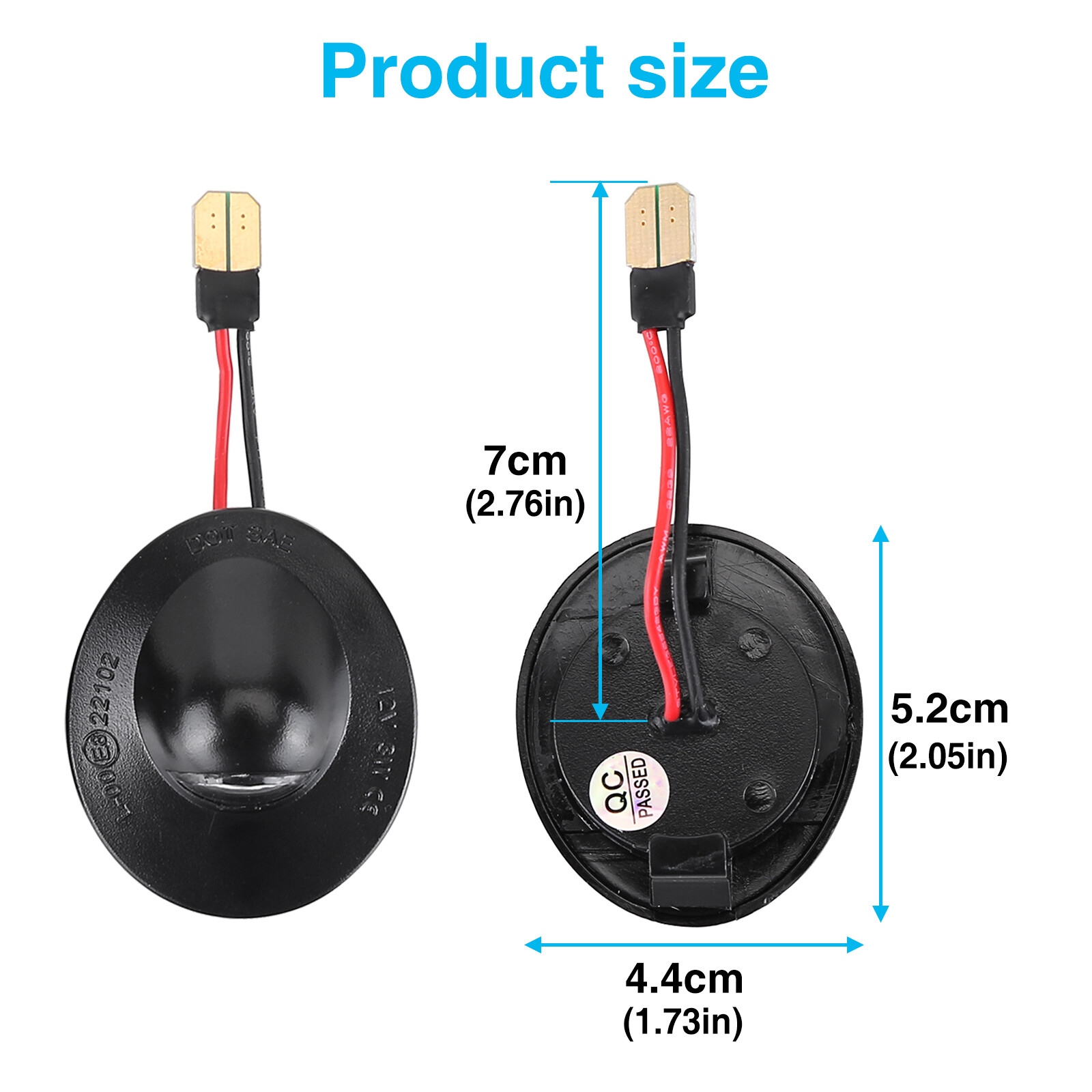 2X LED License Plate Light Rear Bumper Tag Assembly Lamp For Ford F150 F250 F350