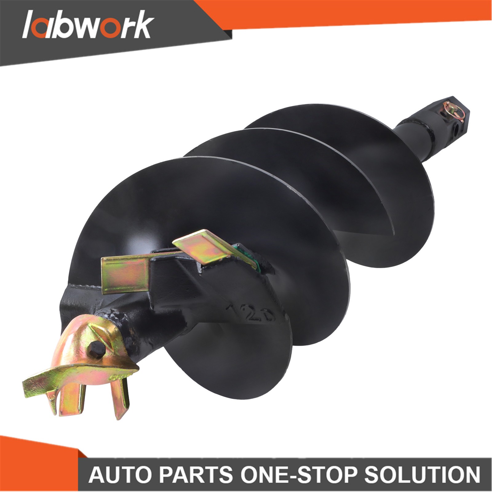 Labwork 12" x 48" Digger Auger Bit Attachment, 2" Hex Compatible