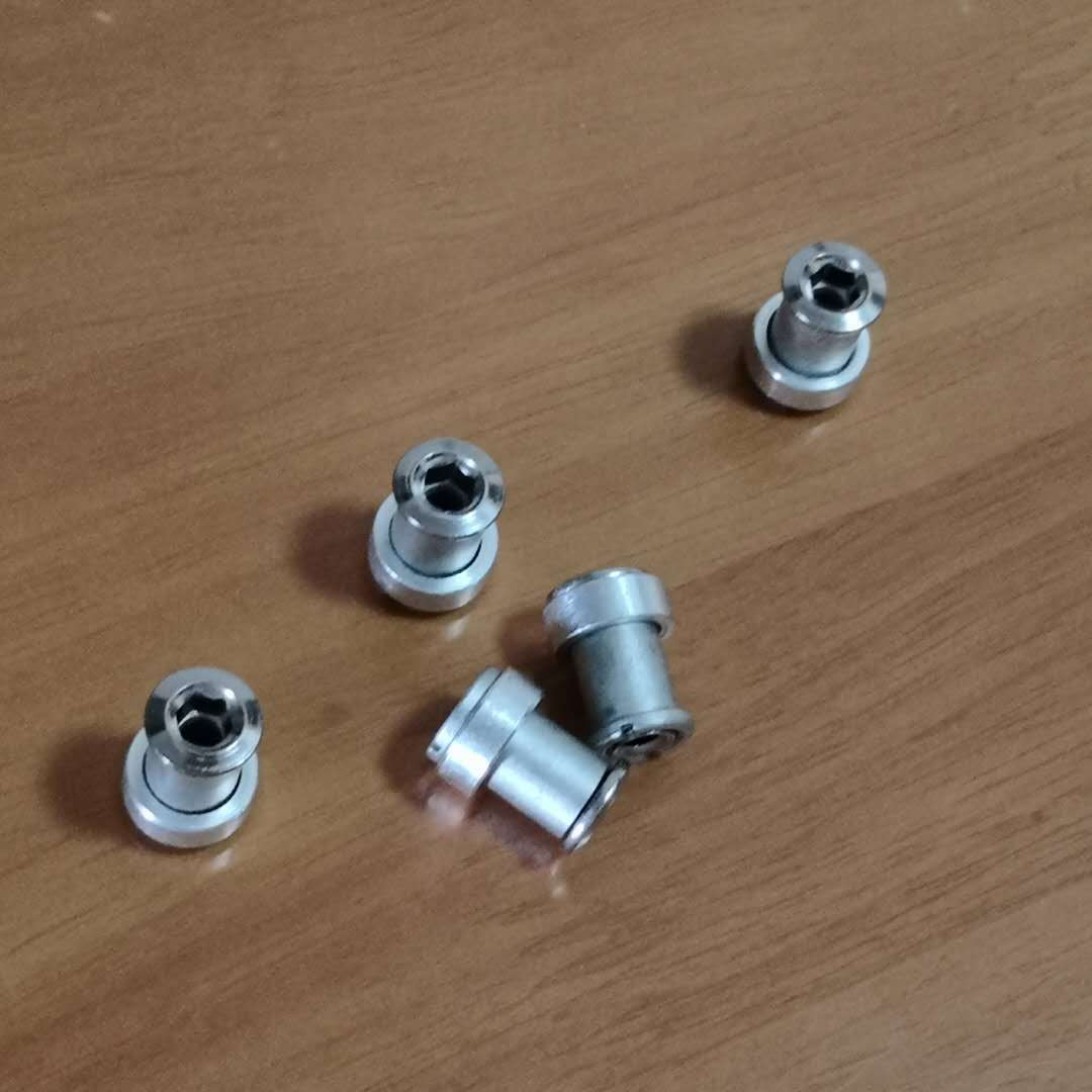 5pcs Extra-long Triple Chainring Bolts Nuts Spacers