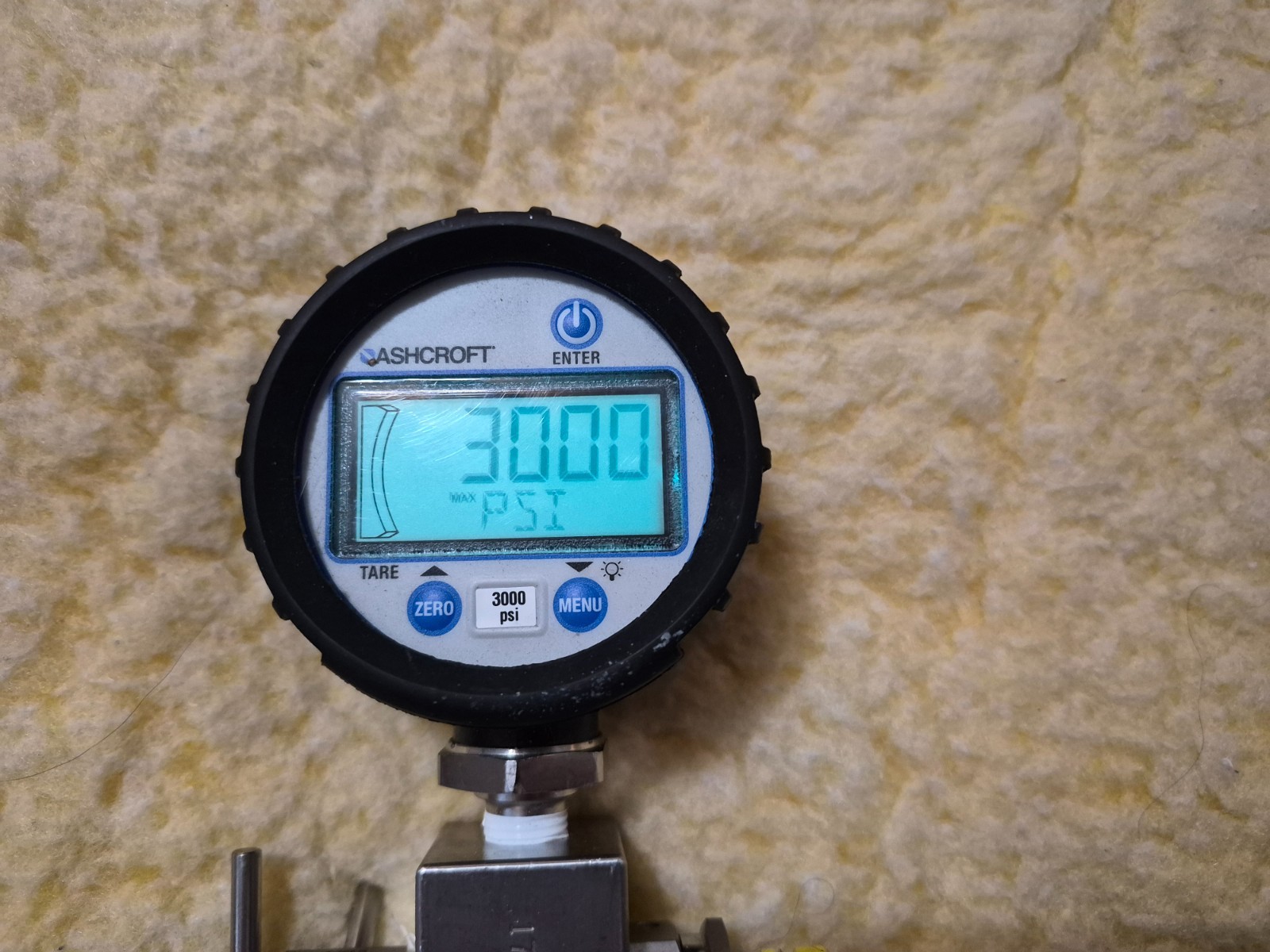 Ashcroft Digital Nitrogen High Pressure Gauge Assembly 0-3,000 psi Boeing