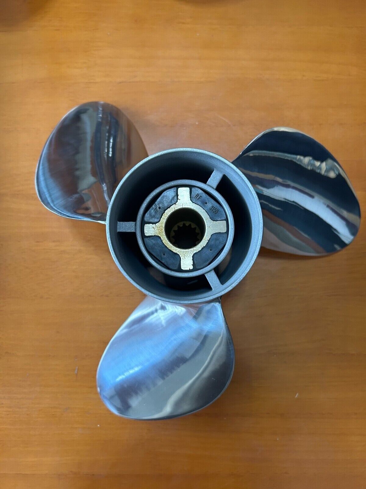 13.5*20P raker 15 spline Stainless Boat propeller for yamaha and OMC 70-90hp