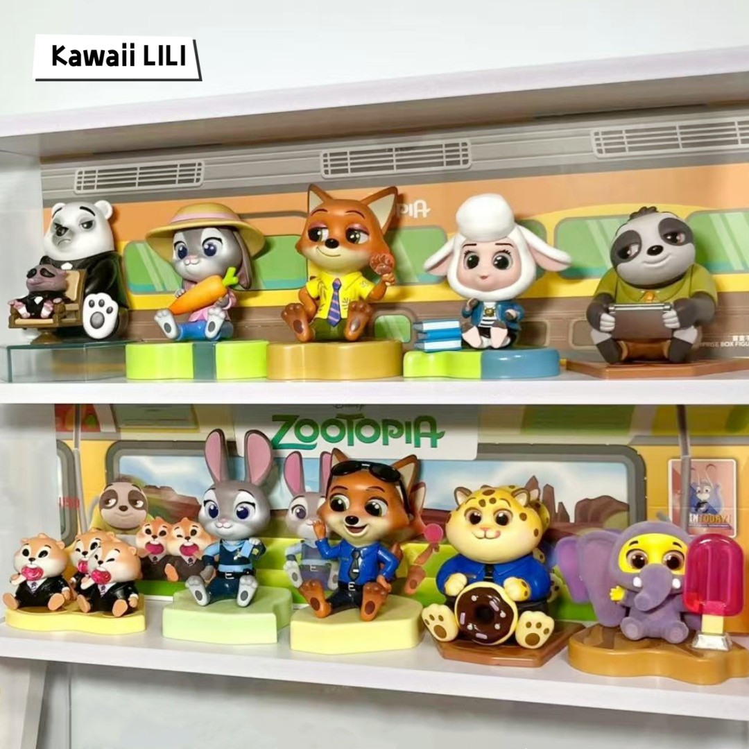 MINISO Zootopia Sit Nicely Series Confirmed Blind Box Figure Judy Nick Toy Gift
