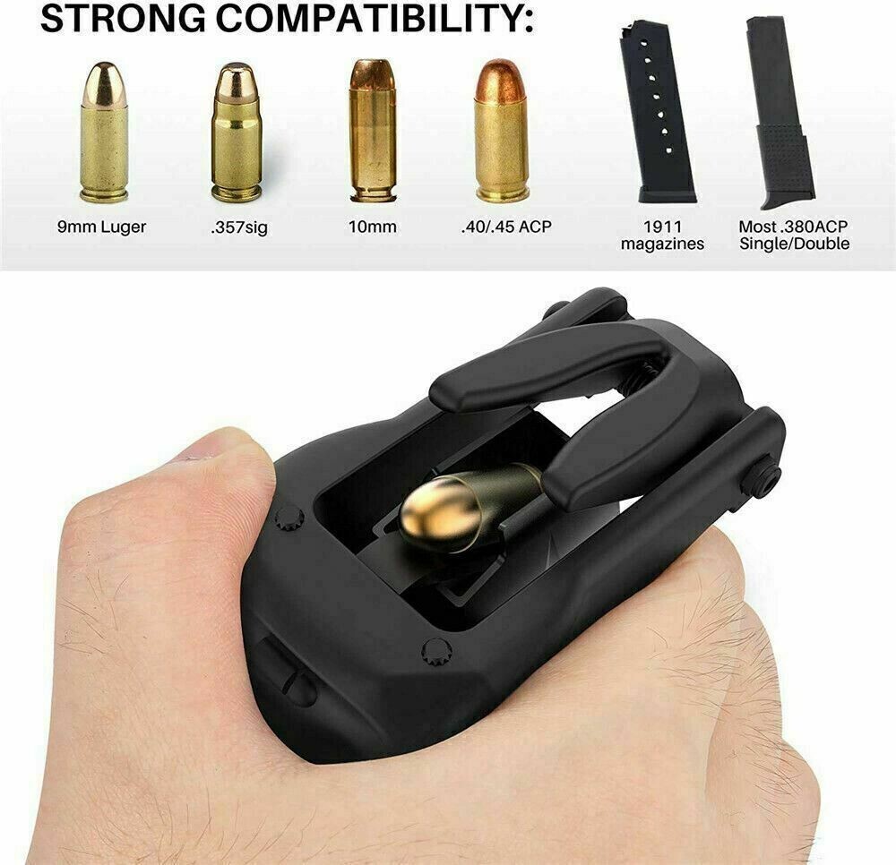 Portable Raptor Universal Pistol Speed Loader for Magazines from .380 9mm-45 ACP