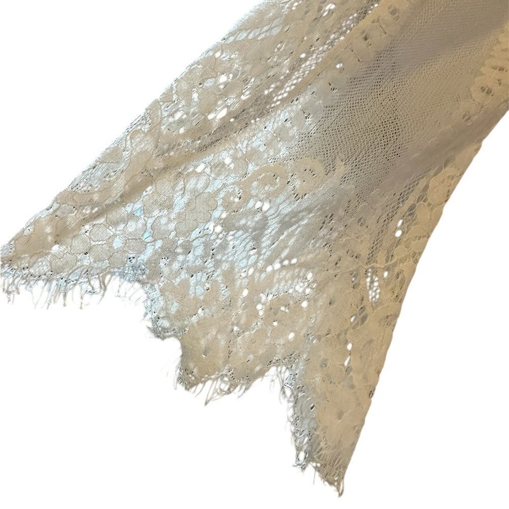 Romantic Shabby Boho lace duster kimono cardigan topper Lagenlook Small