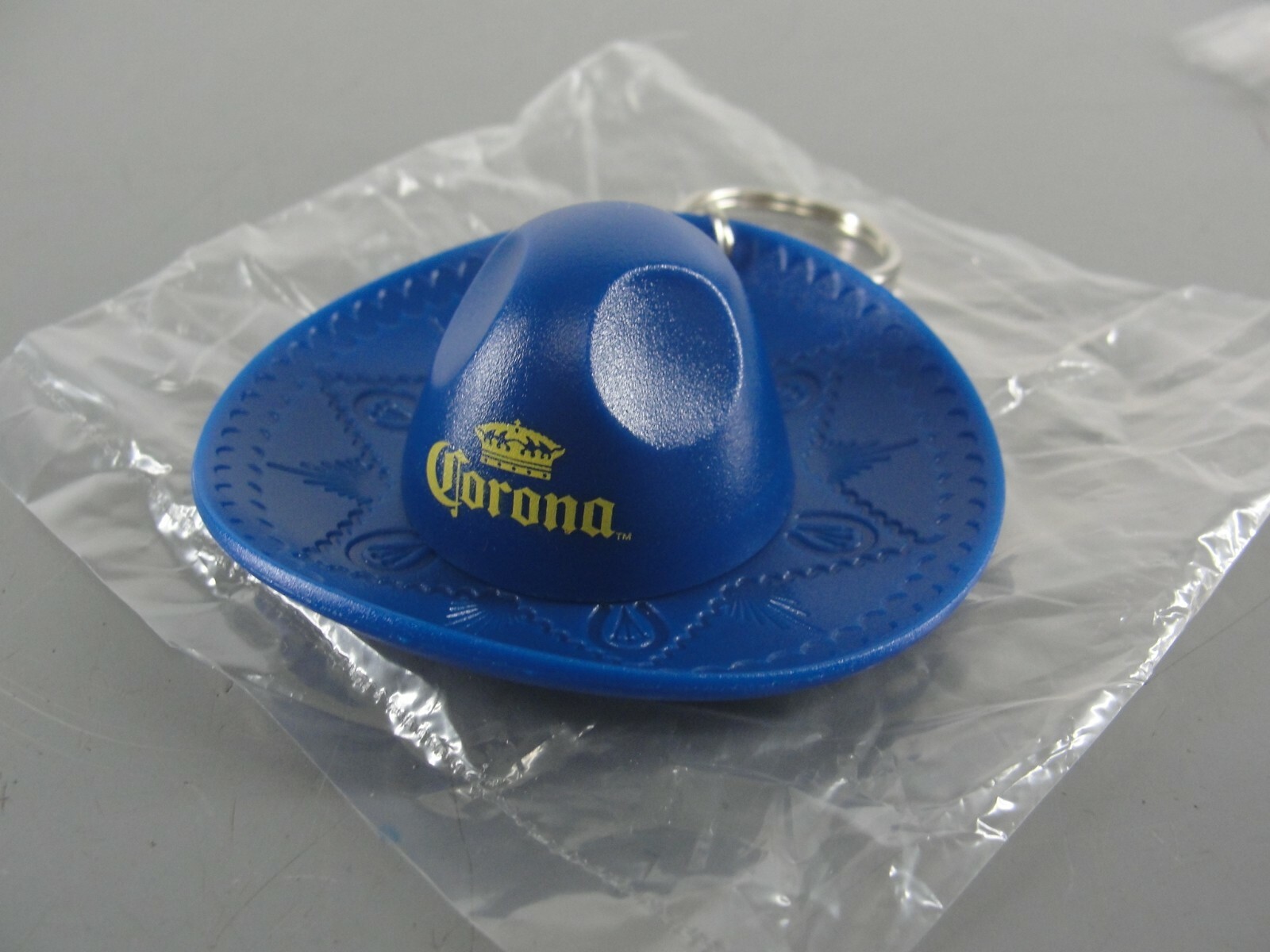 CORONA BEER HAT MEXICAN BLUE SOMBRERO BOTTLE OPENER KEYRING KEYCHAIN CHARM FOB