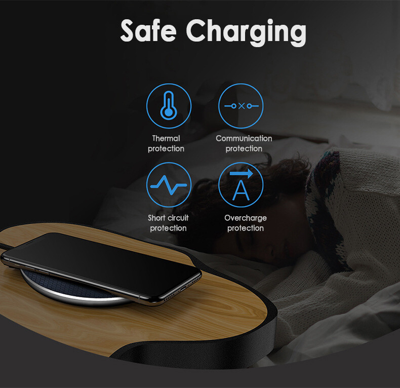 Wireless Fast Charger Charging Pad Dock for Samsung iPhone Android Cell Phone