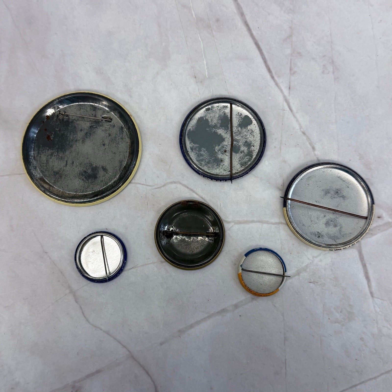 Vintage Political Pinback Button & Tobacco Tin Lot Reagan JFK Nixon 27 pcs