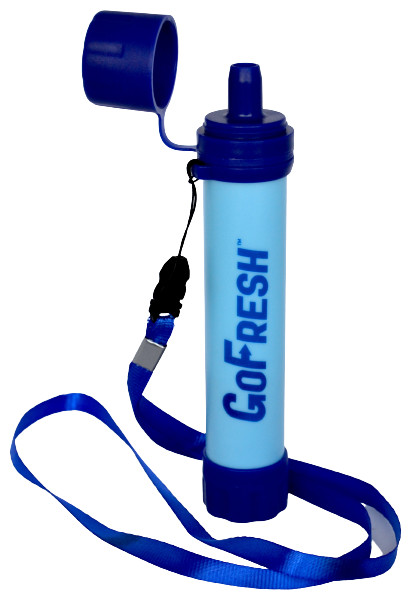 1-PK Personal Water Filter Straw 1500 Liters of Clean Water Anywhere GoFresh!