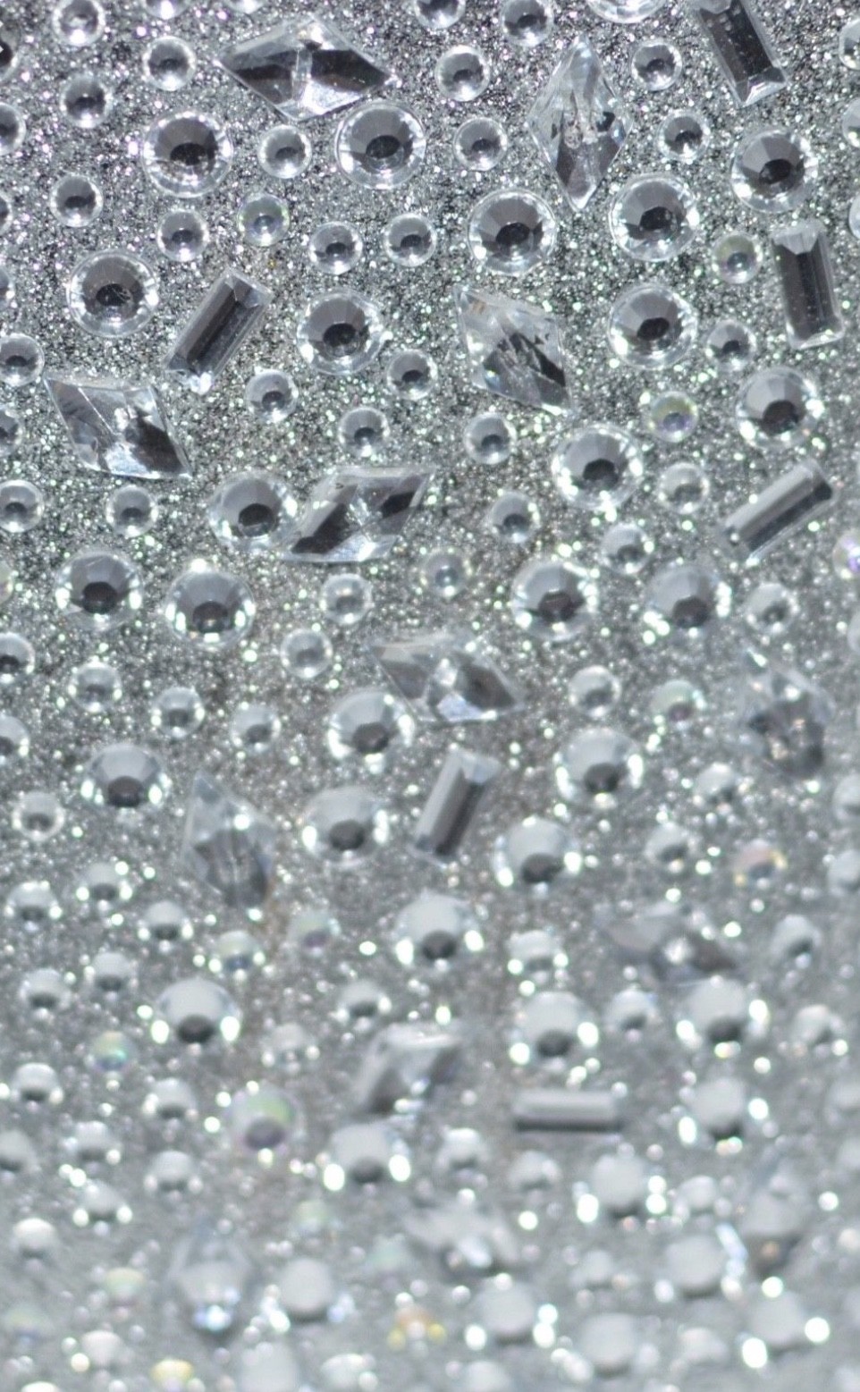 NEW BATH & BODY WORKS SILVER TOSSED GEMS GENTLE FOAMING HAND SOAP SLEEVE HOLDER