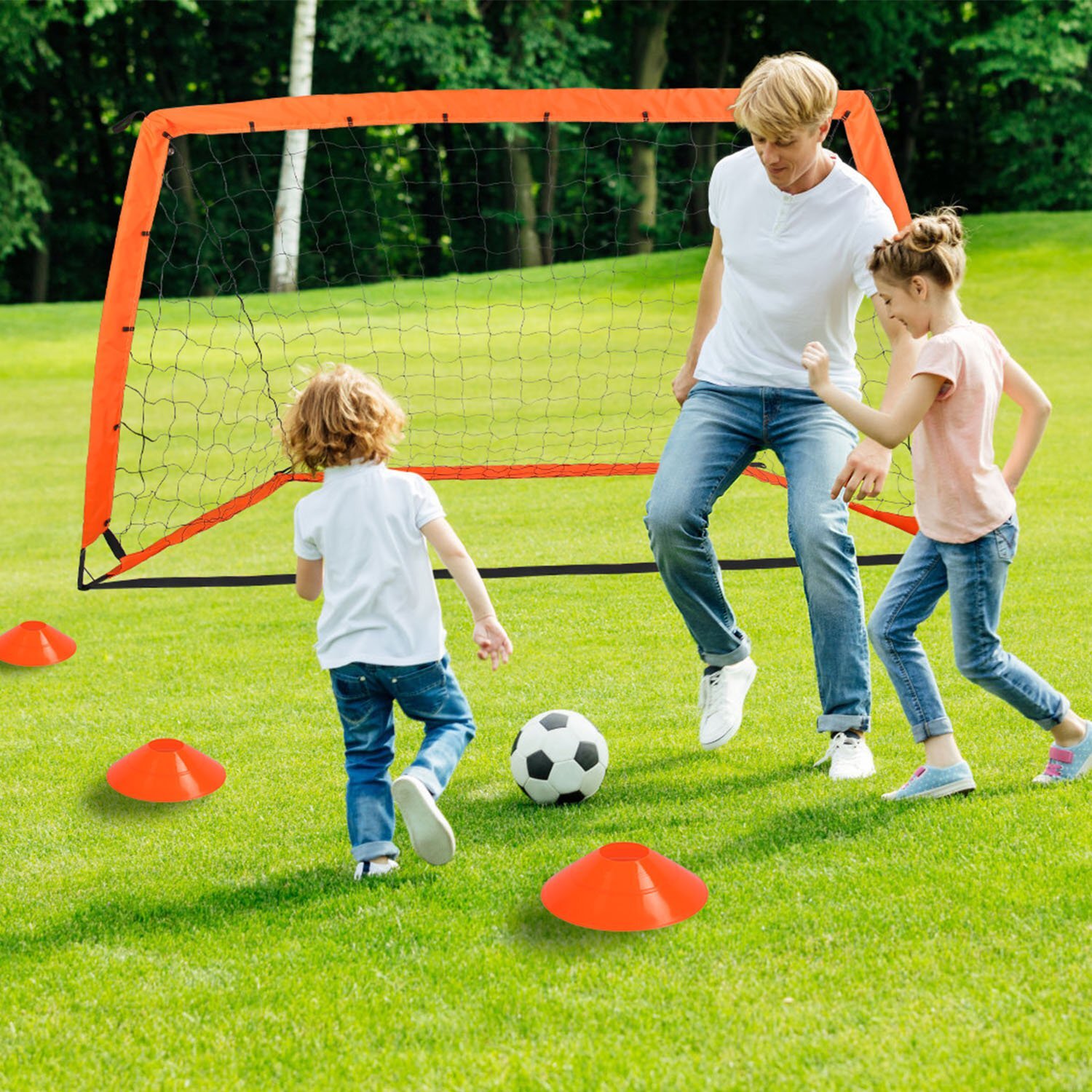 Kids Soccer Goals Toy Garden Soccer Training Equipment Kids Yard Sport Play Toy