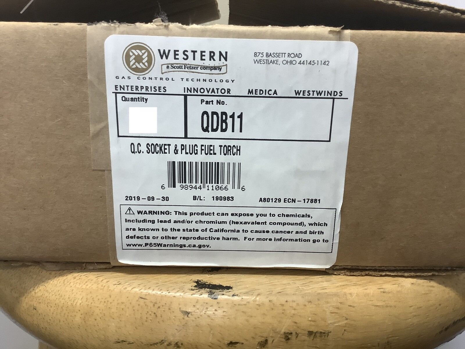 Western QDB11 Torch To Hose Fuel Gas Quick Connects