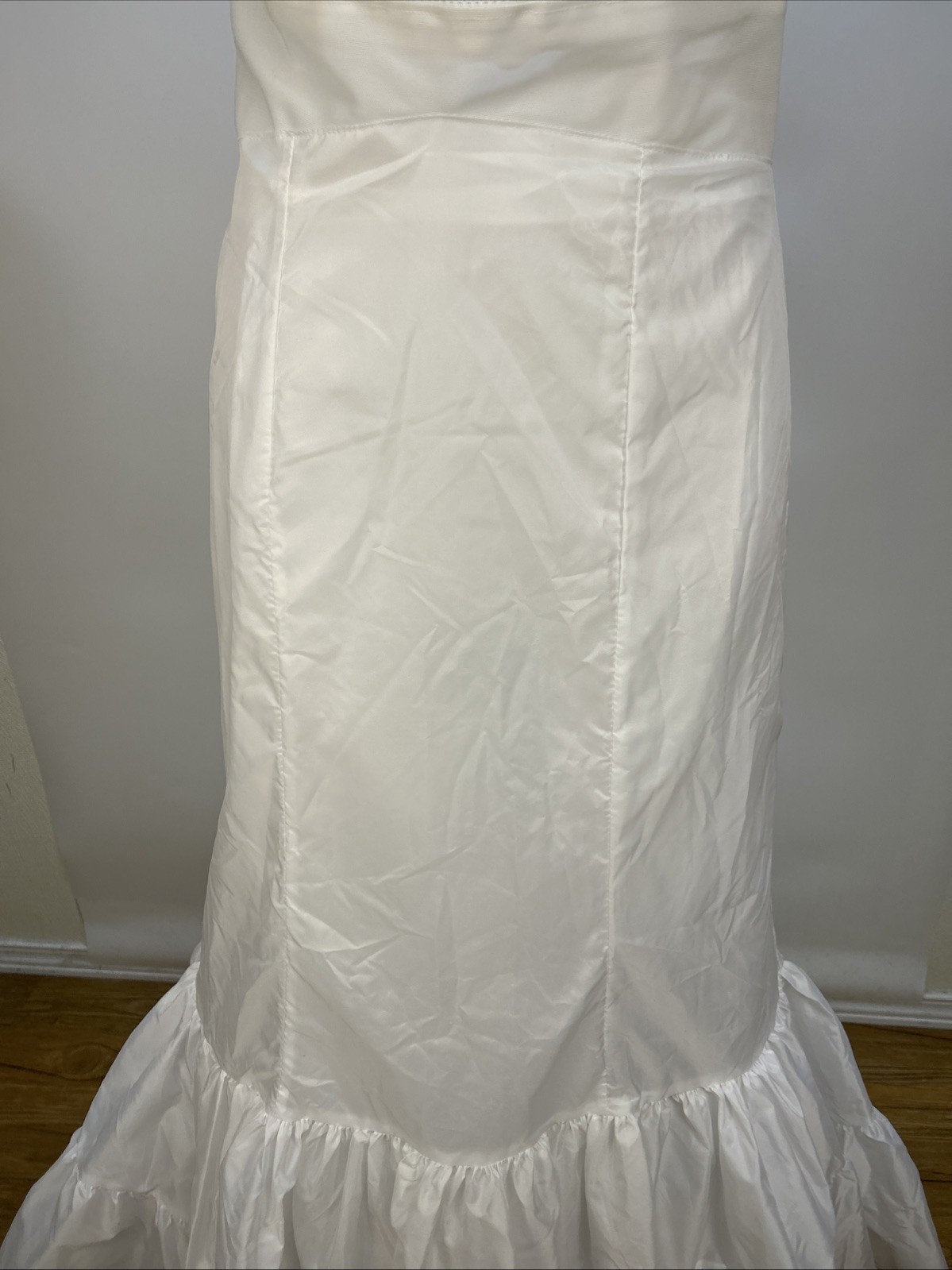 Unbranded Bridal White Fit and Flare Full Slip Petticoat Size 12 Style 550