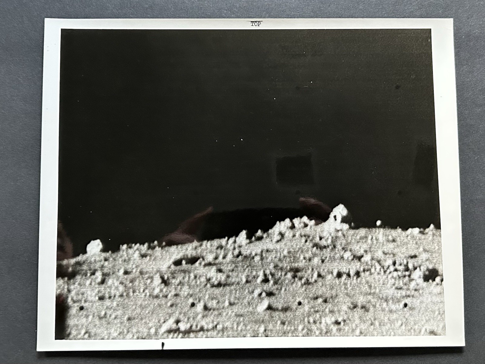 1968 NASA “Moon Surface Piles of Rubble Rocks” Surveyor VII Camera” Photograph