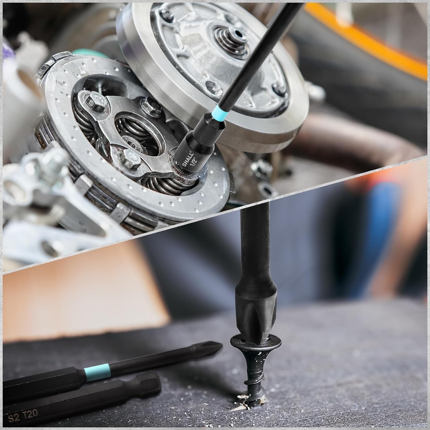 SHALL 20PCS Magnetic Nut Driver Set,Long Nut Drivers for Impact Dril