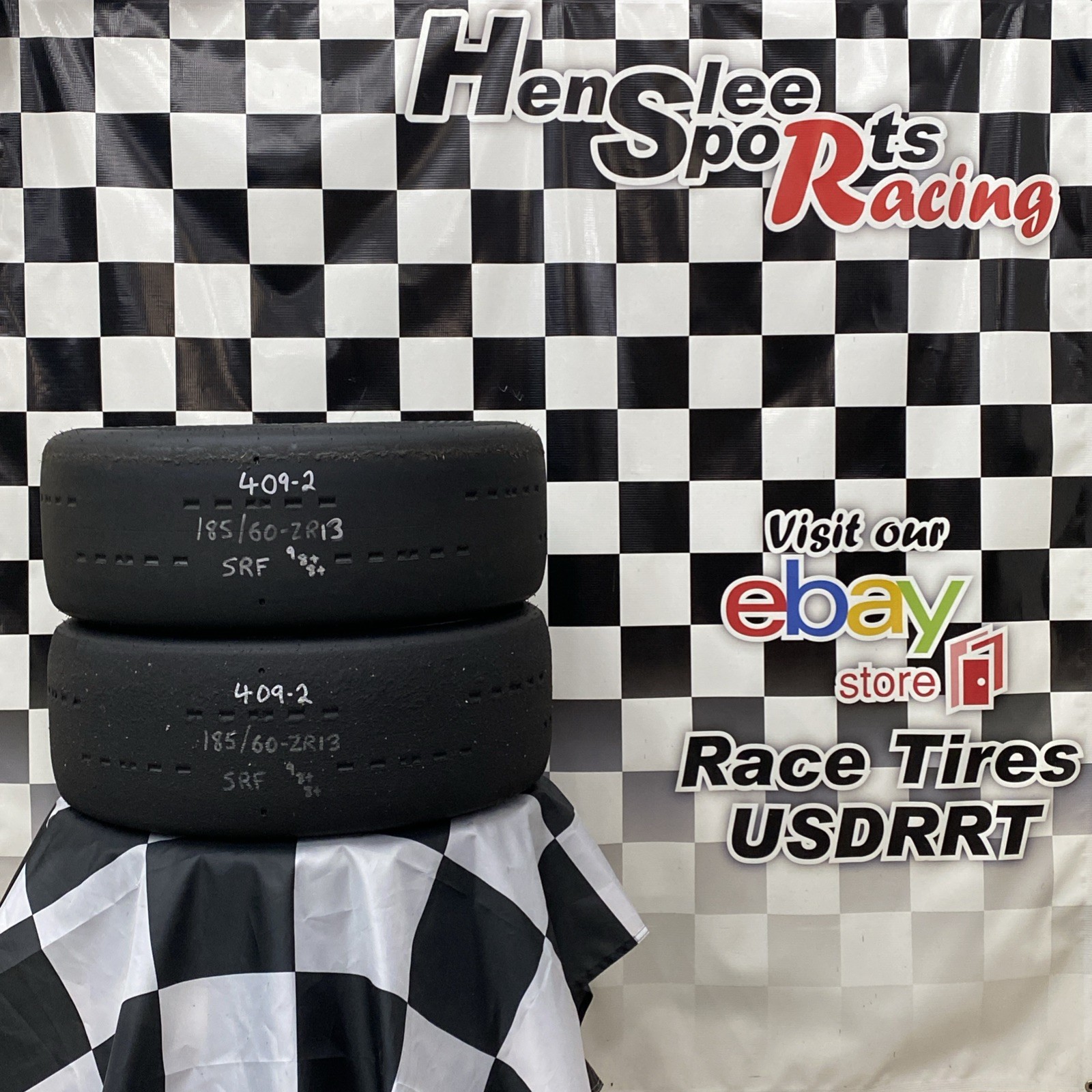 409-2 USDRRT  HOOSIER DOT  Road Race Tires   SRF  185/60 ZR13