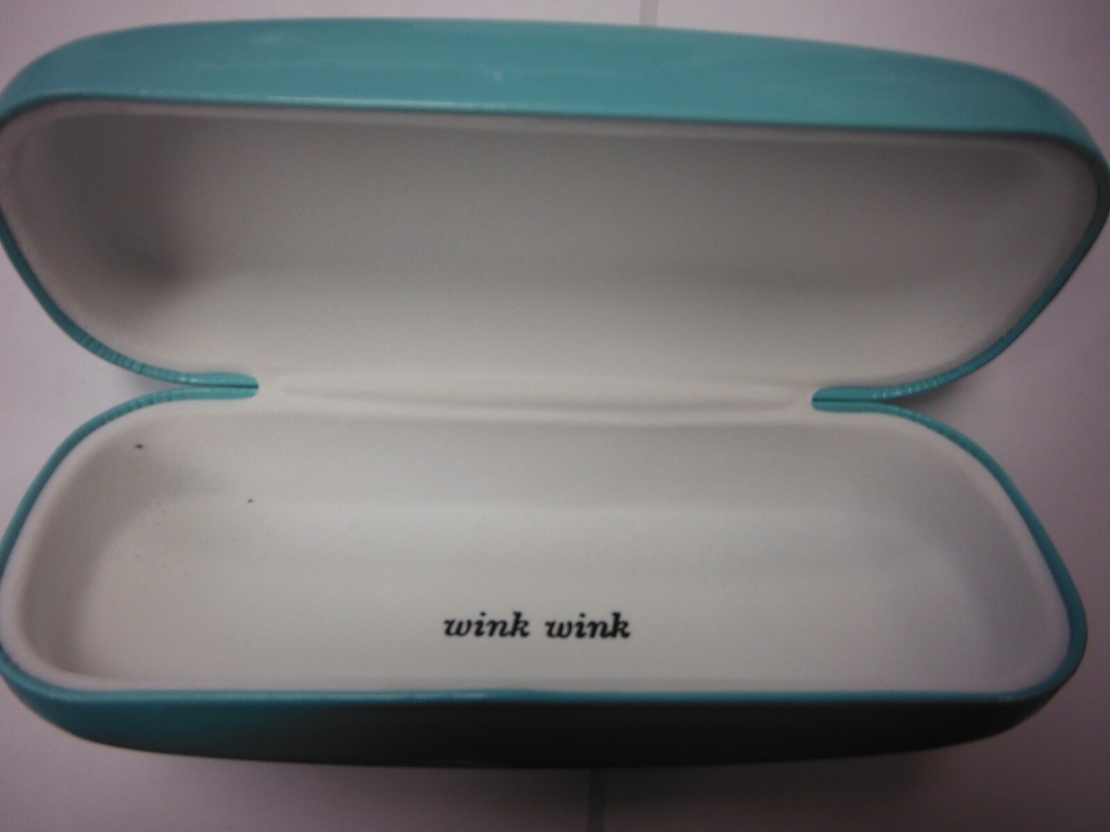 Brand New! Kate Spade New York Green Teal Hard Shell Eyeglass Case