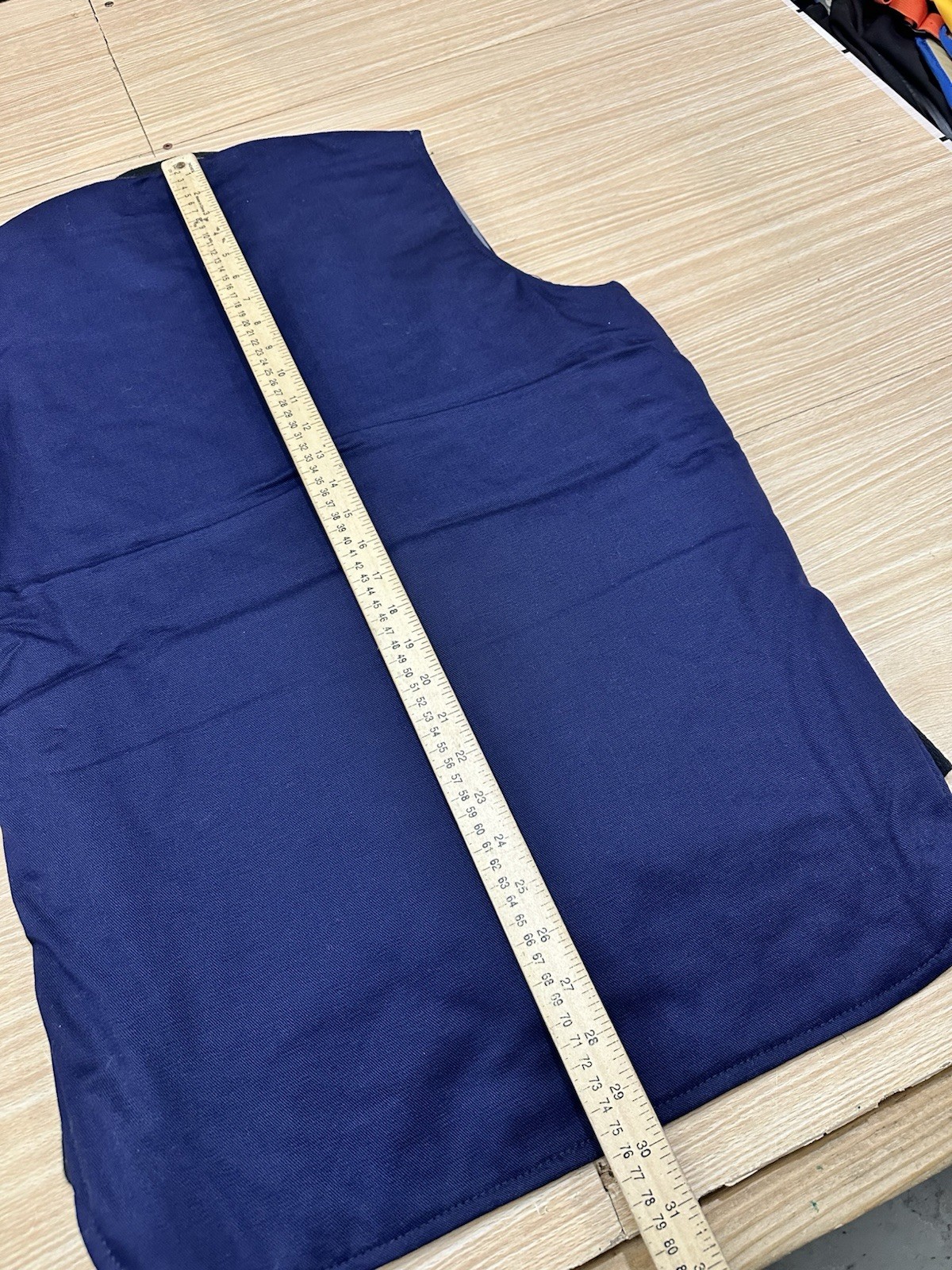 NEW Bulwark FR Flame-Resistant Workwear Men's Insulated Vest Zip Up Sz SMALL