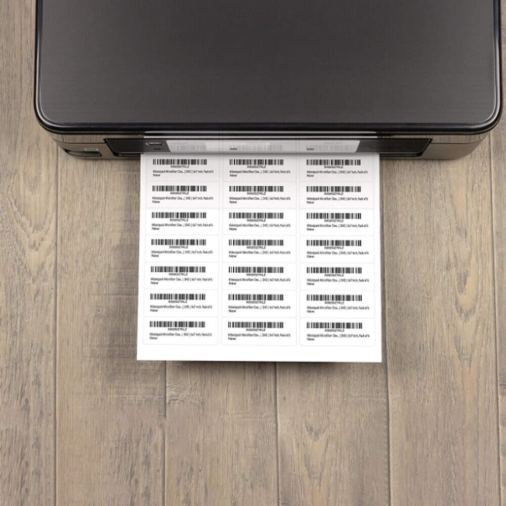 1" x 2 5/8" Address Mailing Labels Sheet FBA SKU Labels 30/sheet 30 UP Adhesive