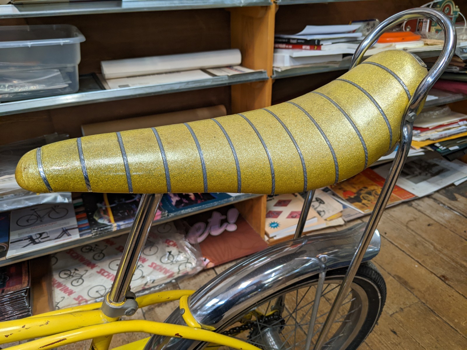 Original HK August 1974 Kool Yellow Schwinn Stingray 20" Single Speed Coaster