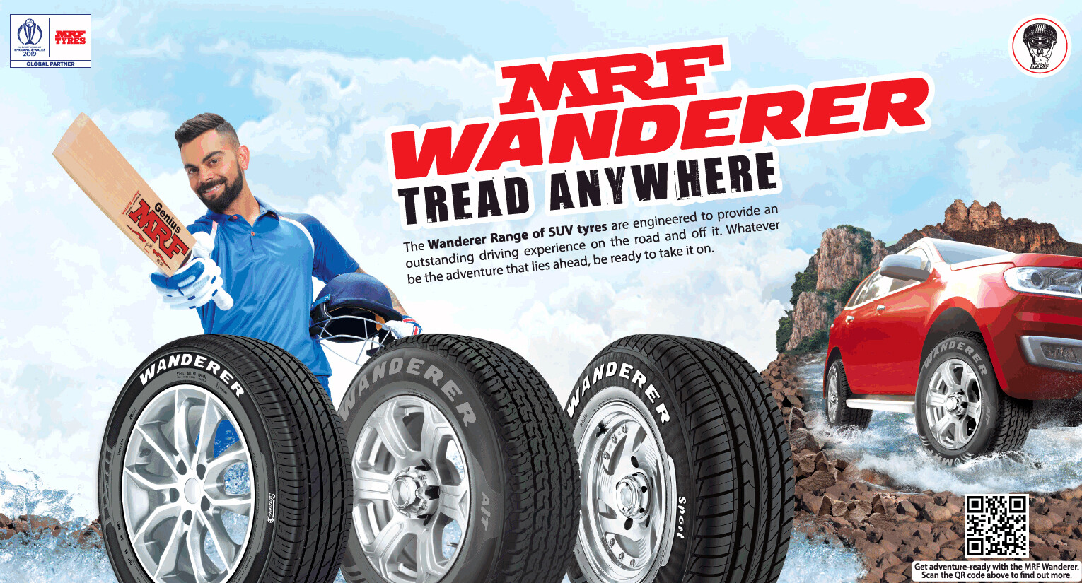 4 Tires MRF Wanderer A/T 255/65R18 111T AT All Terrain