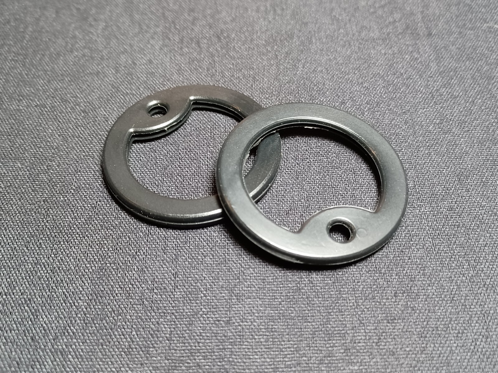 Black Replacement Military, Civilian & Law Enforcement Dog Tag Silencers Set