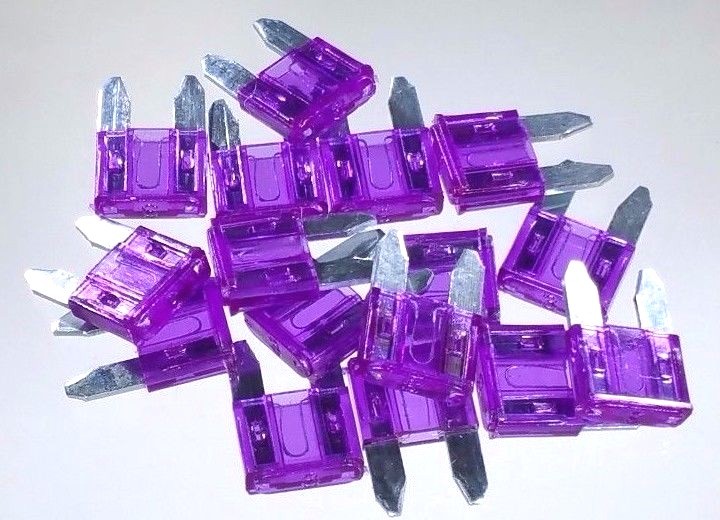 100 Pack ATM 3 Amp Mini Blade Style Fuse 3A Automotive Car Truck 3Amp *US Seller