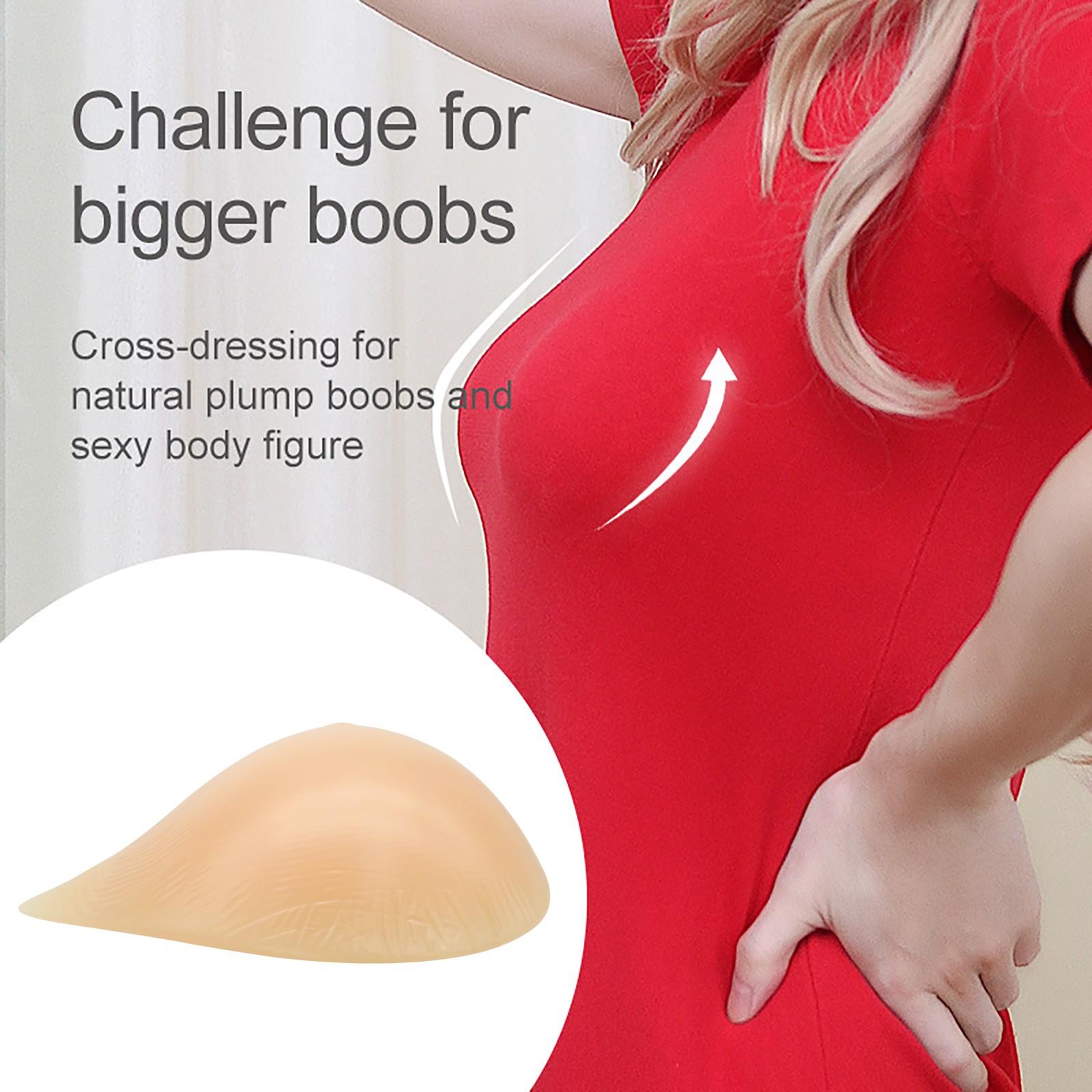Silicone Breast Forms Pad Mastectomy Prosthesis Bra Enhancers One Piece