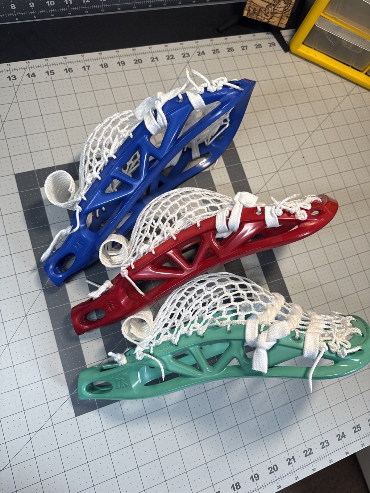 Warrior Warpath Custom Box Pinched and Dyed Lacrosse Head RGB Lot