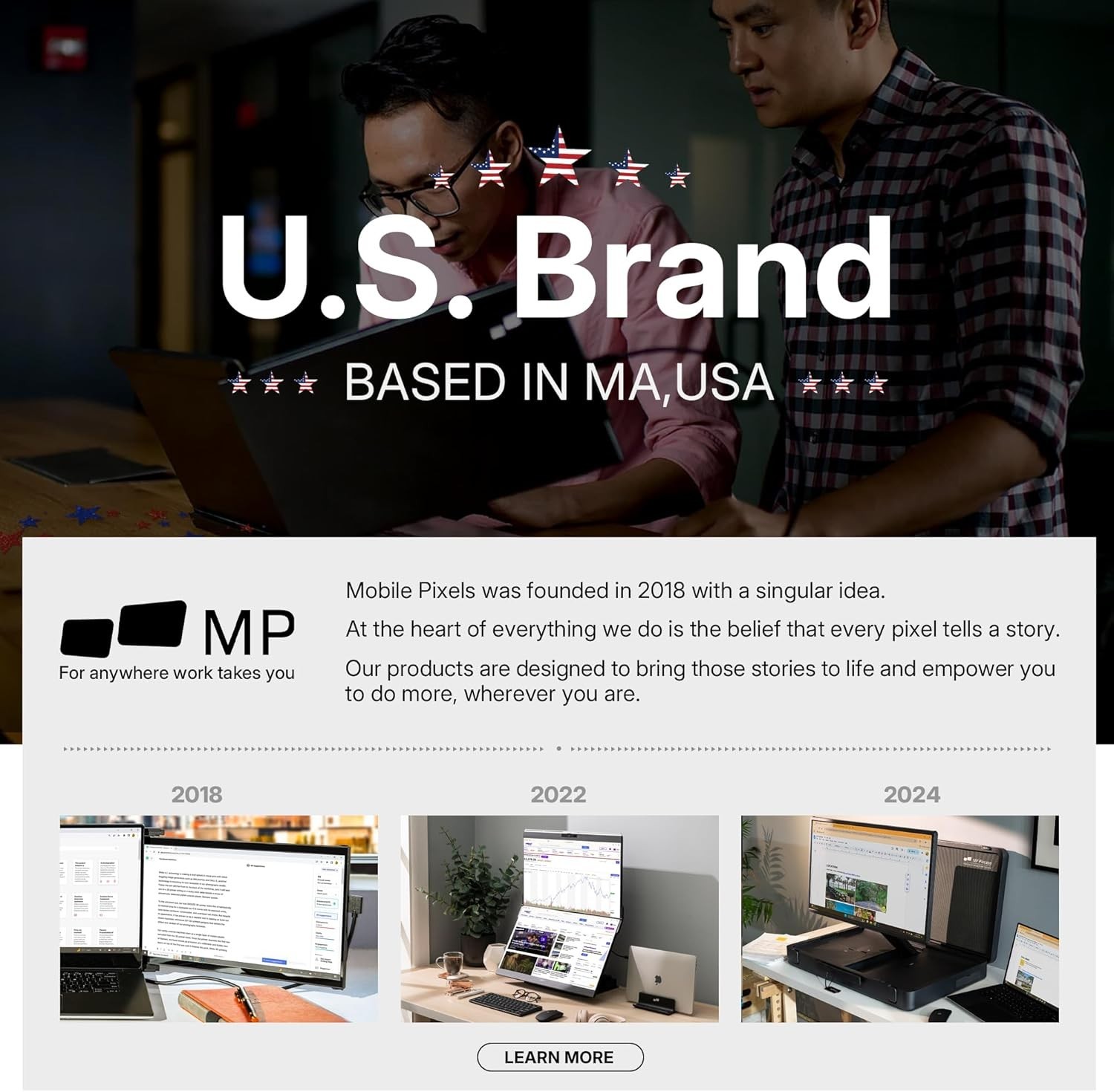 Portable Monitor - 2026 Mobile Pixels Nexus 14.1" Laptop Screen Extender