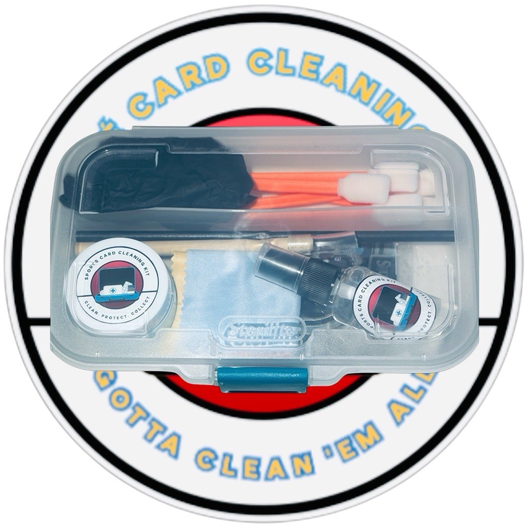 Pokemon Card Cleaning Kit Spray Polish Grading Restoration Tool Card Care Panini