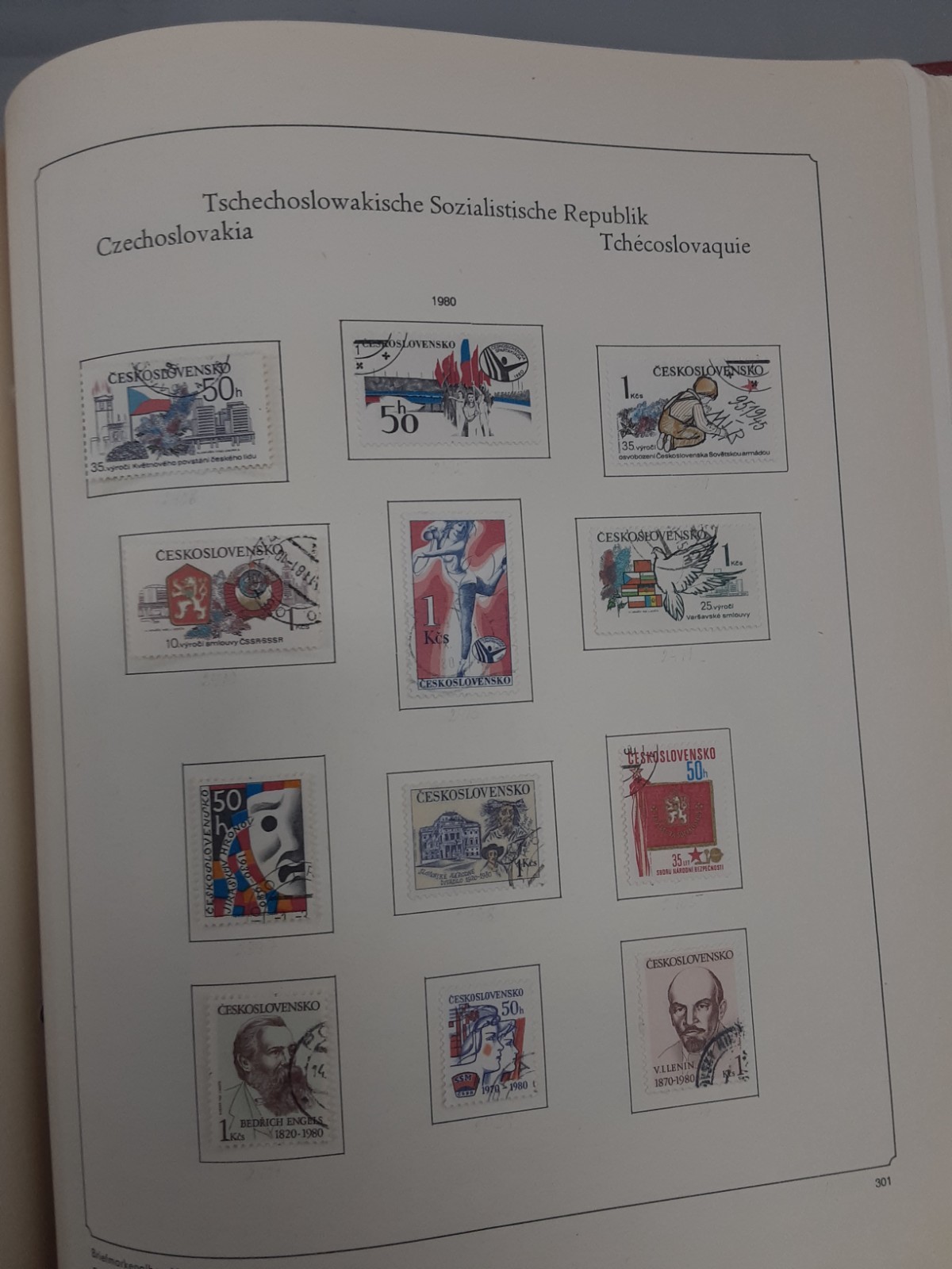 1968-1987 Czechoslovakia Soviet Socialist Republic Abria Album 1,000 + stamps