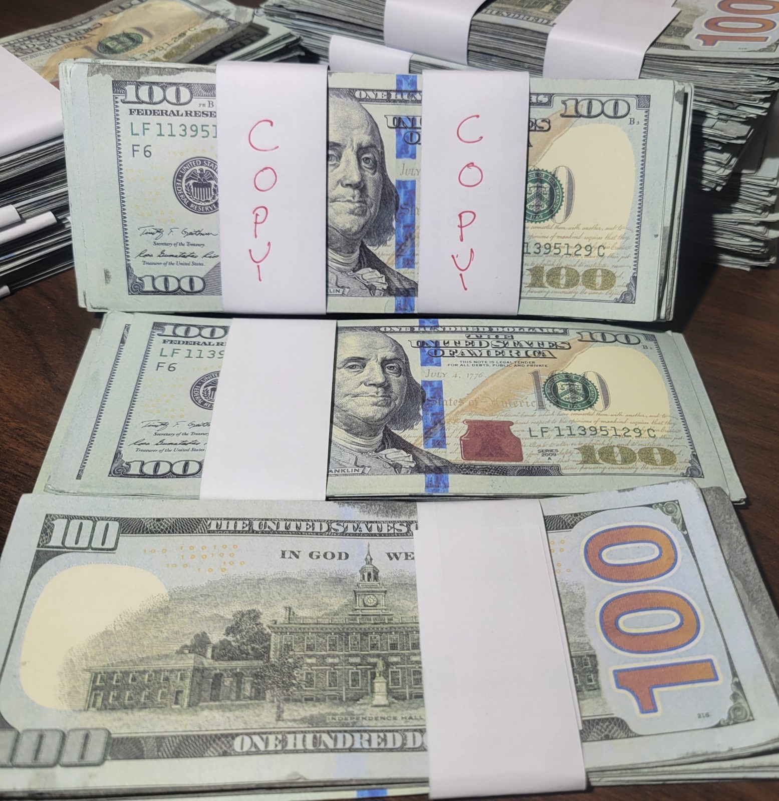 Best REPLICA AGED $100 Bills X 25 Novelty Purposes Only