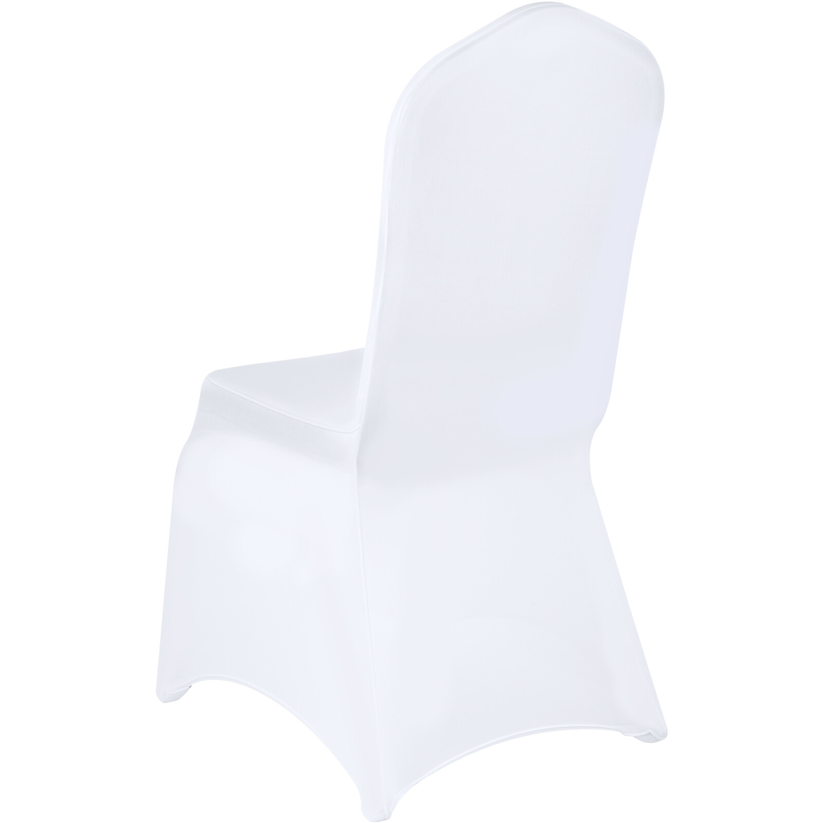 50PCS Stretch Spandex White Folding Chair Covers Long Lifespan General Formal